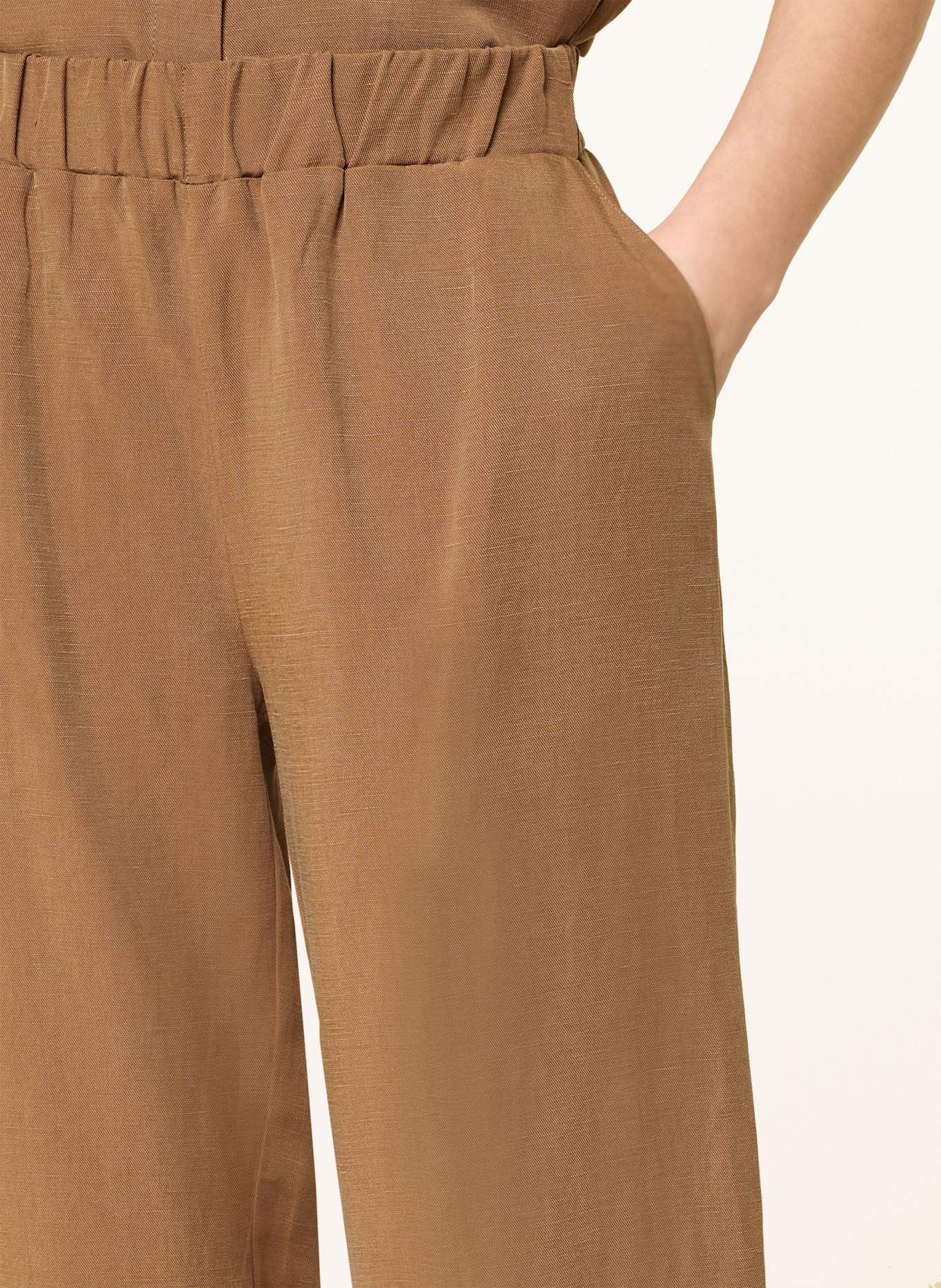 monari 7/8 pants: BROWN
