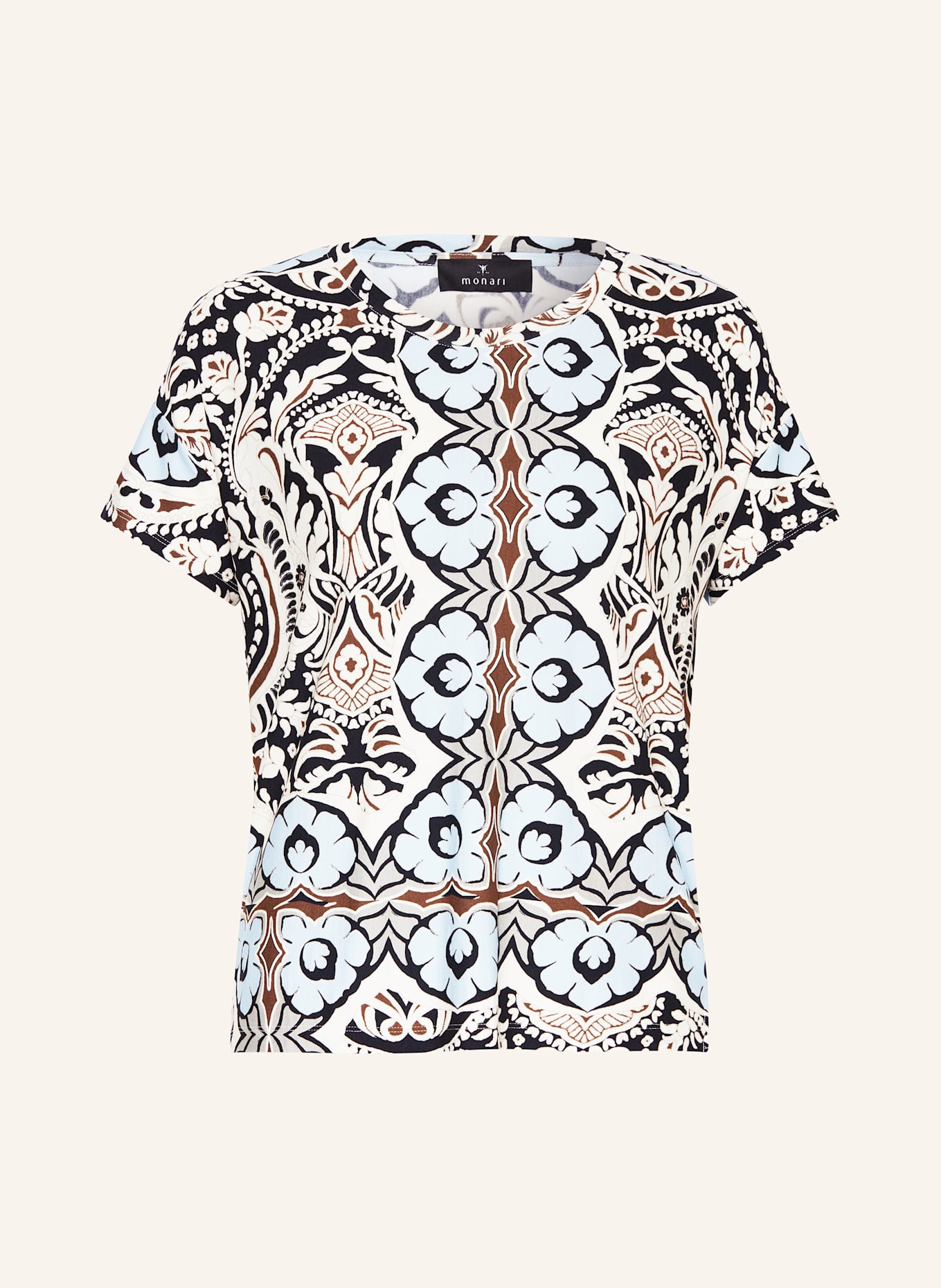 monari T-Shirt: SCHWARZ/ HELLBLAU/ BEIGE
