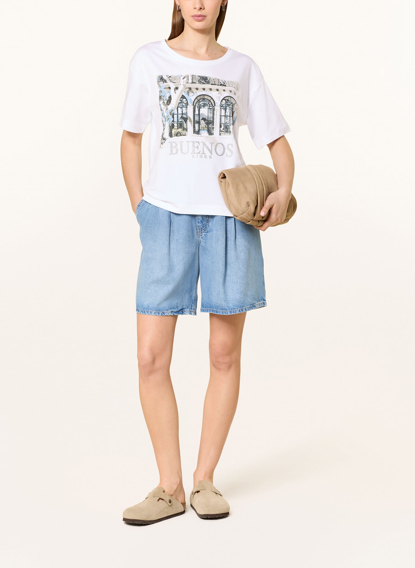 monari T-Shirt: WEISS/ HELLBLAU/ SILBER