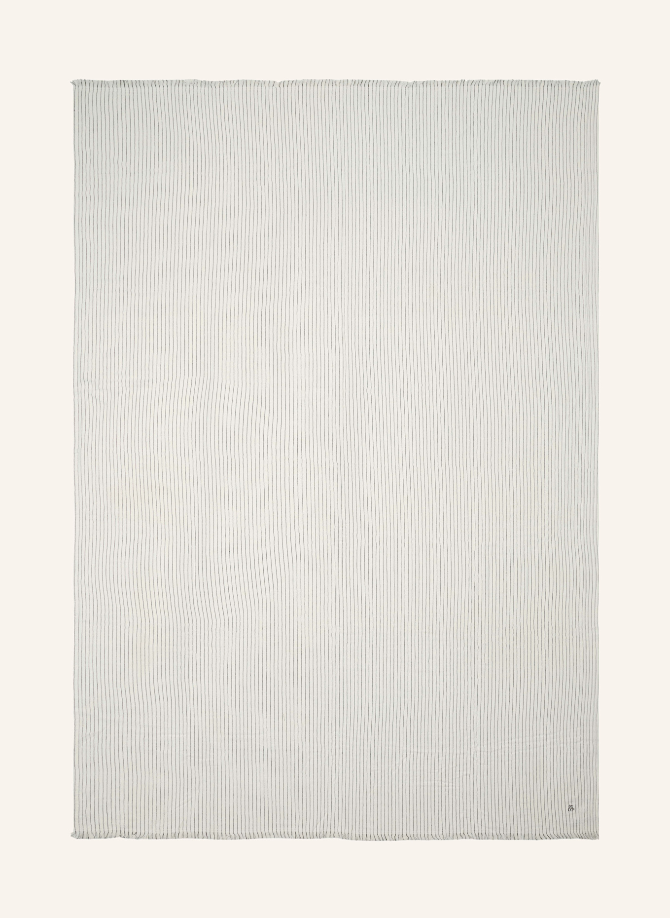 Marc O'Polo Plaid FINE STRIPE: CREME/ DUNKELGRAU