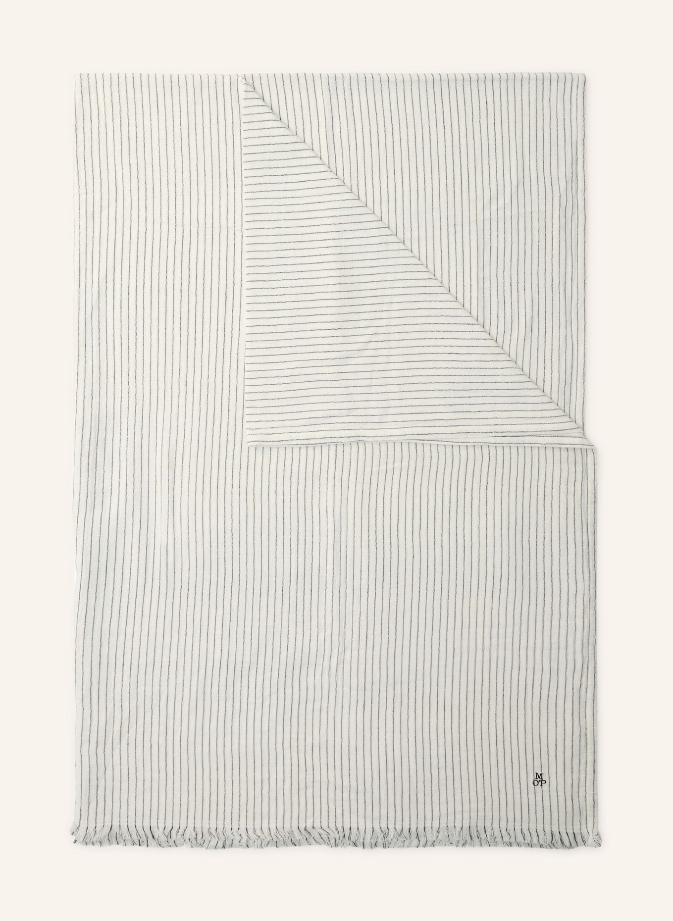 Marc O'Polo Plaid FINE STRIPE: CREME/ DUNKELGRAU