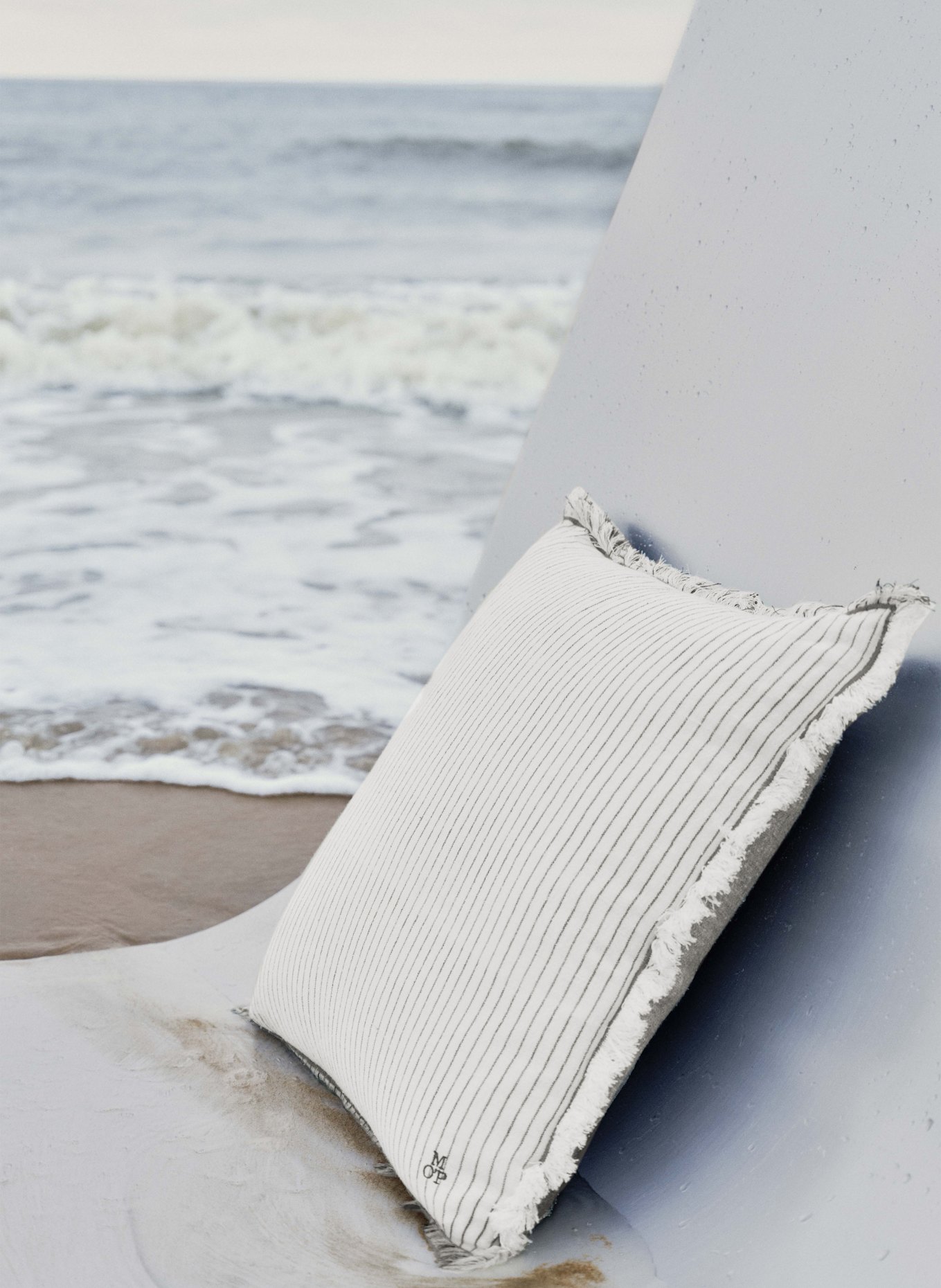 Marc O'Polo Dekoracyjna poduszka: CZIEMNOSZARY / KREMOWY