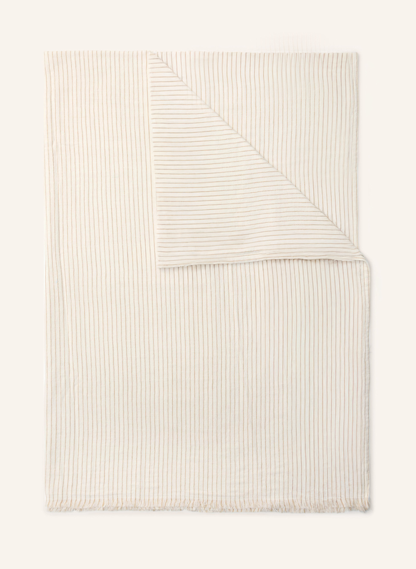 Marc O'Polo Plaid FINE STRIPE: CREME/ BEIGE