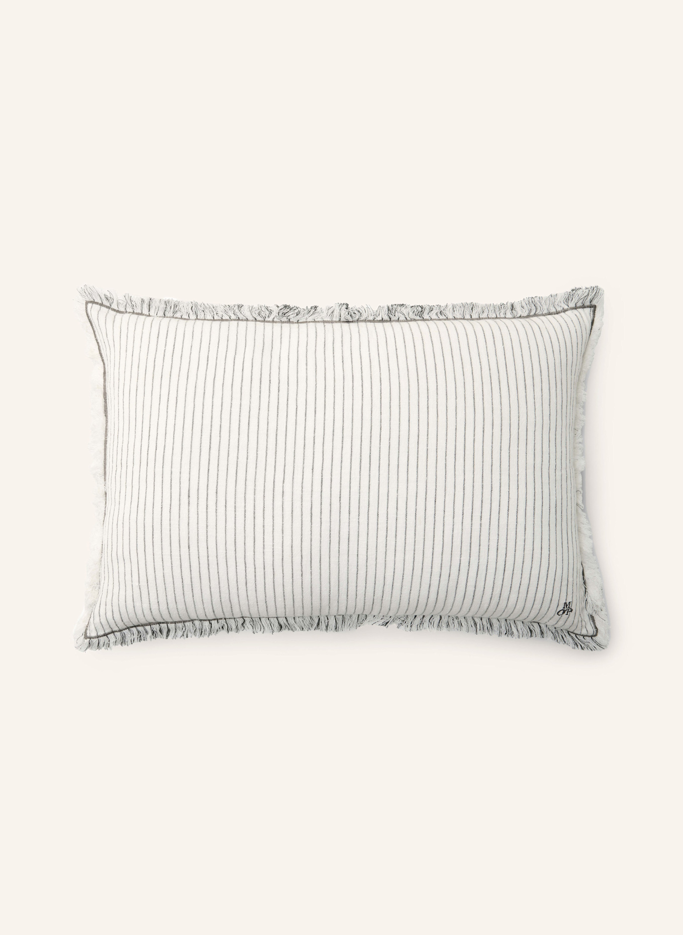 Marc O'Polo Decorative cushion, Color: DARK GRAY/ CREAM (Image 1)