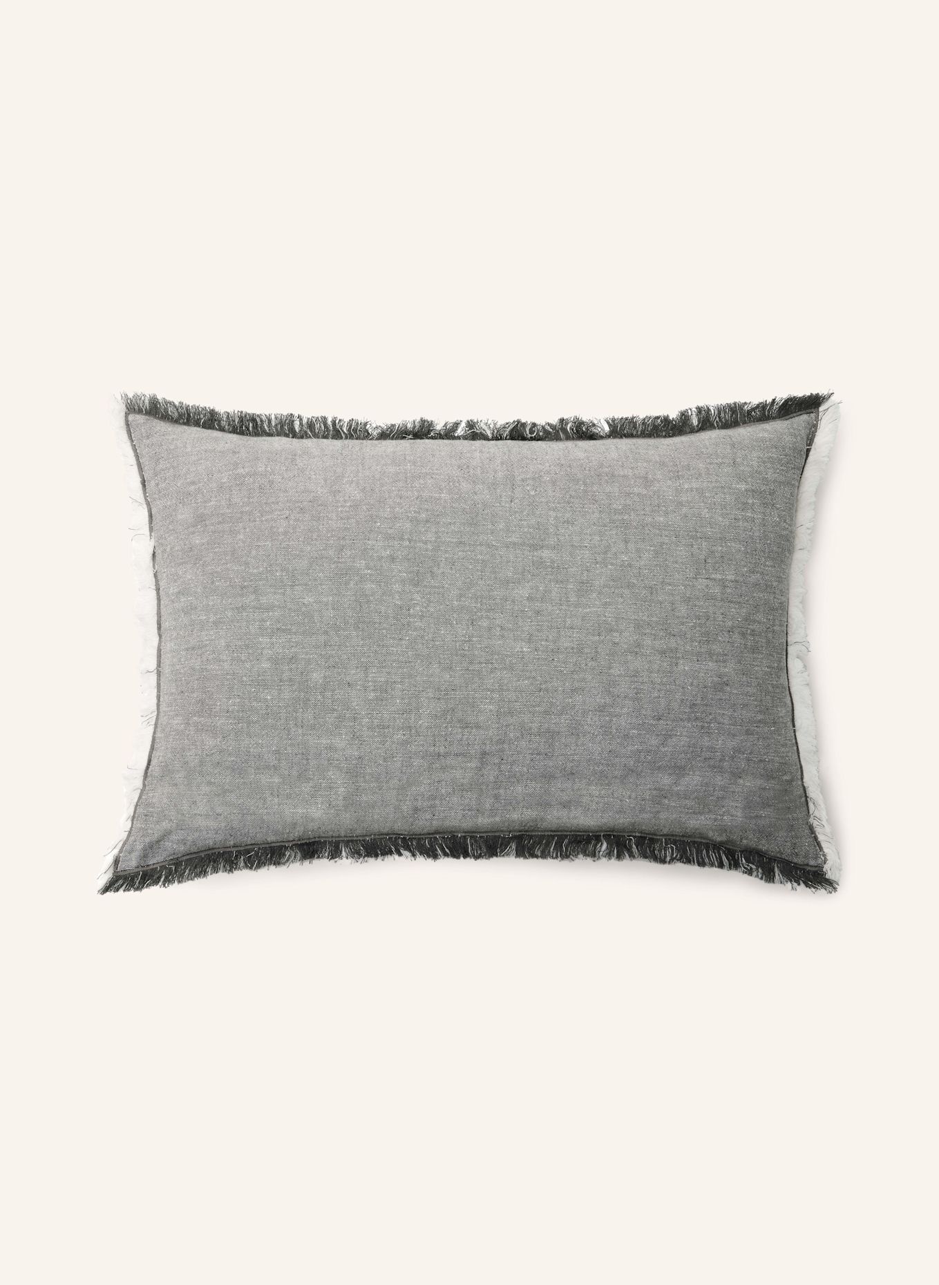 Marc O'Polo Decorative cushion, Color: DARK GRAY/ CREAM (Image 2)