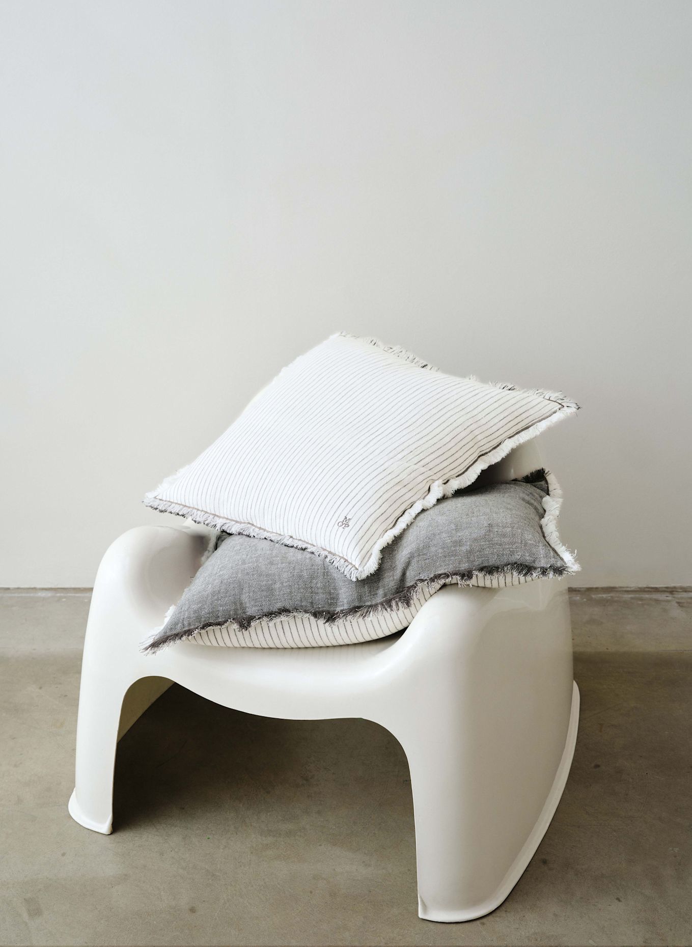 Marc O'Polo Decorative cushion, Color: DARK GRAY/ CREAM (Image 3)