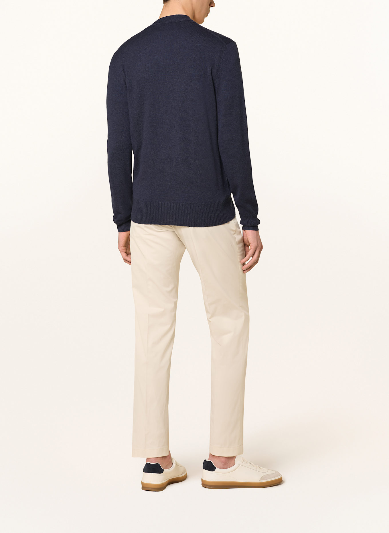 BOSS Strickjacke JELSO aus Cashmere: DUNKELBLAU