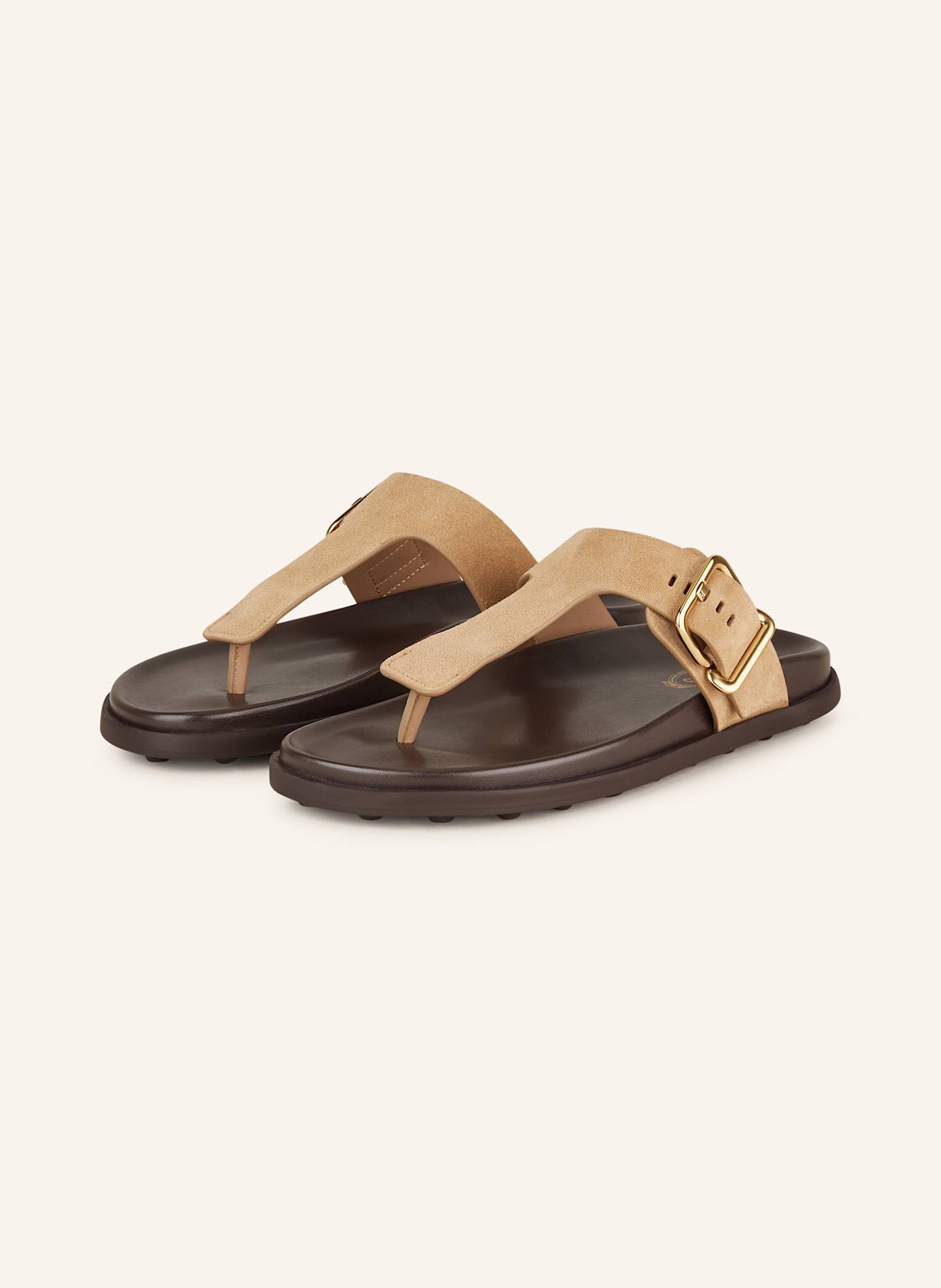 TOD'S Flip flops: CAMEL
