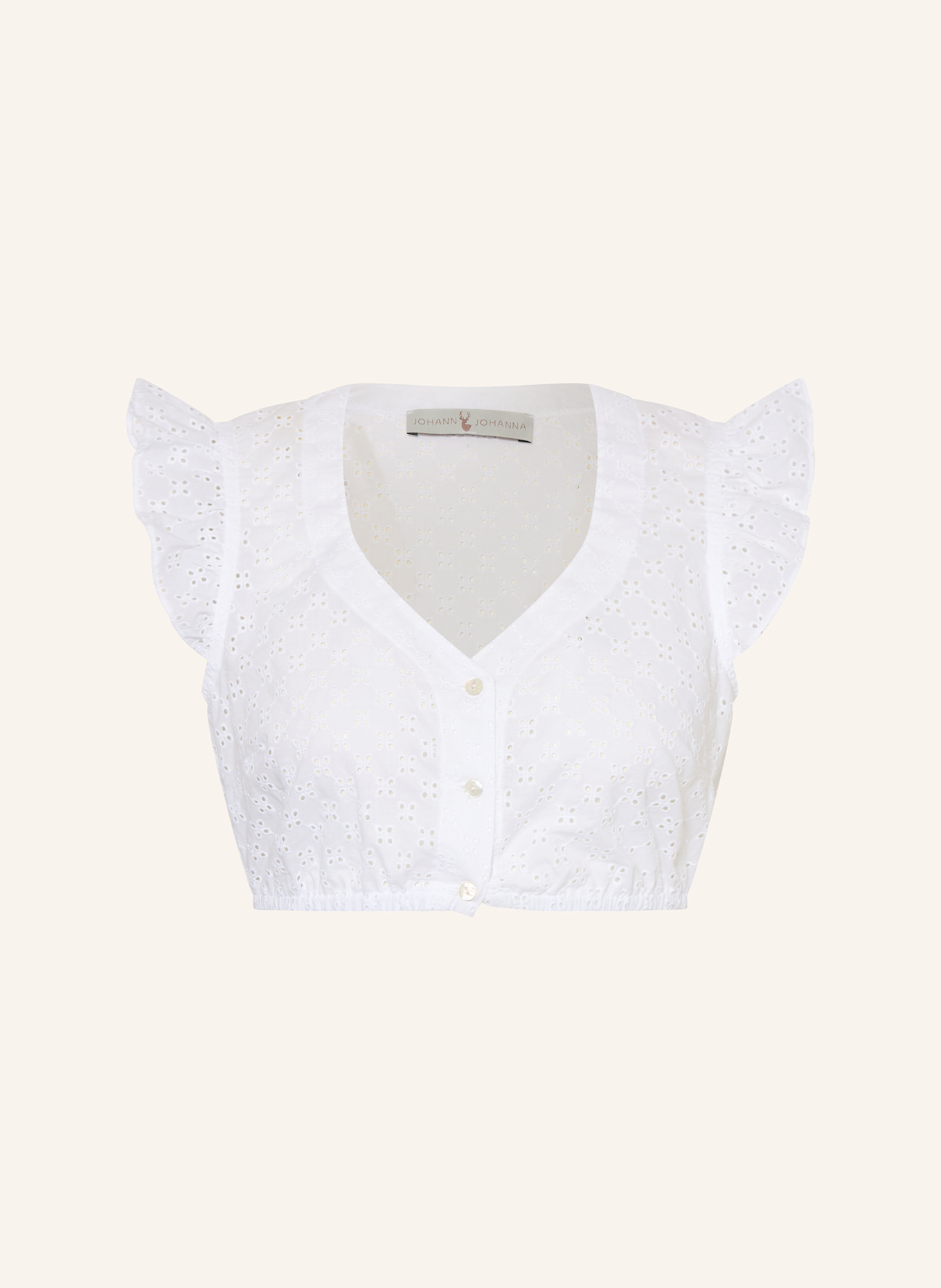 Johann & Johanna Dirndl blouse: WHITE