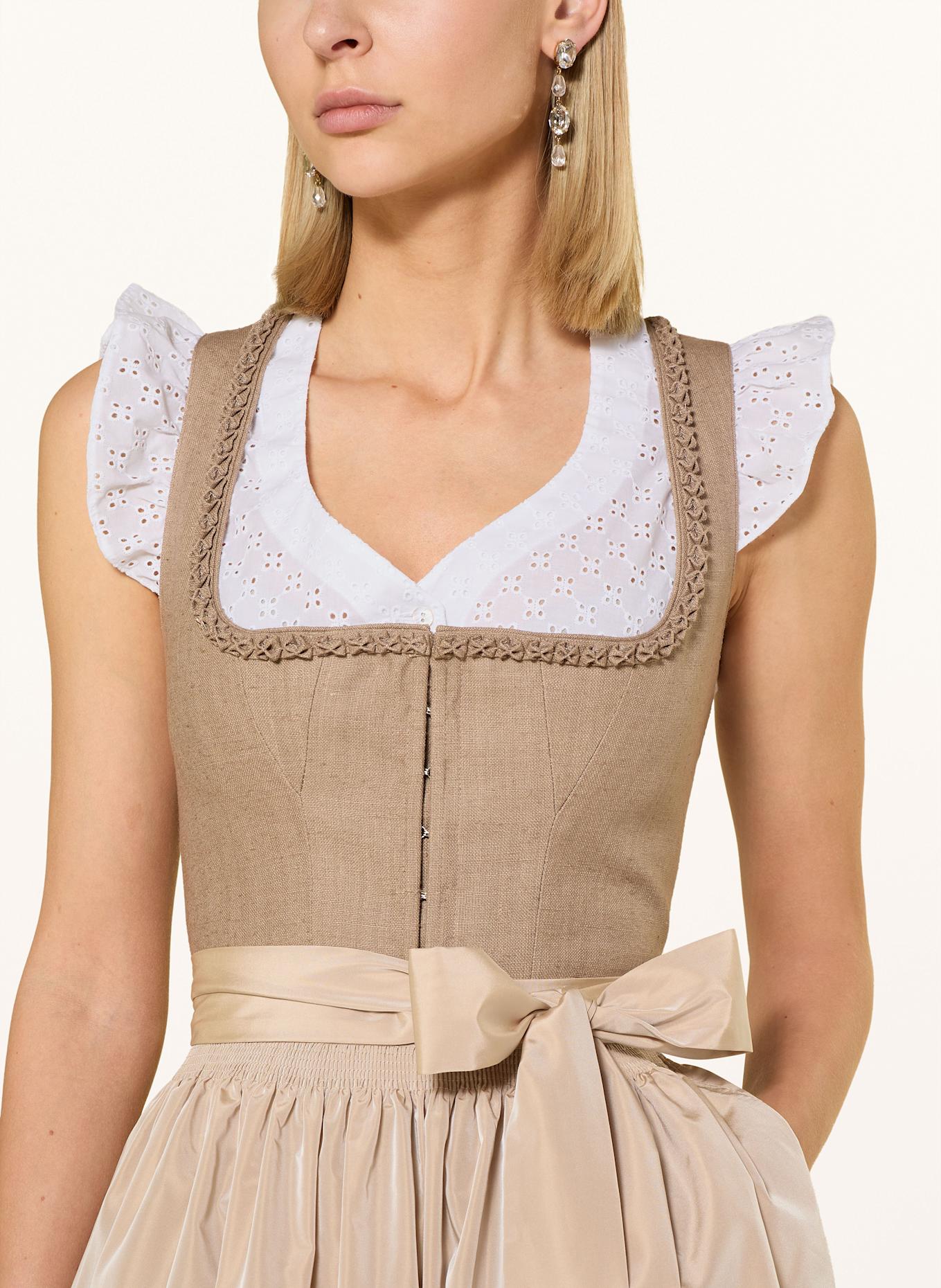 Johann & Johanna Dirndl blouse: WHITE