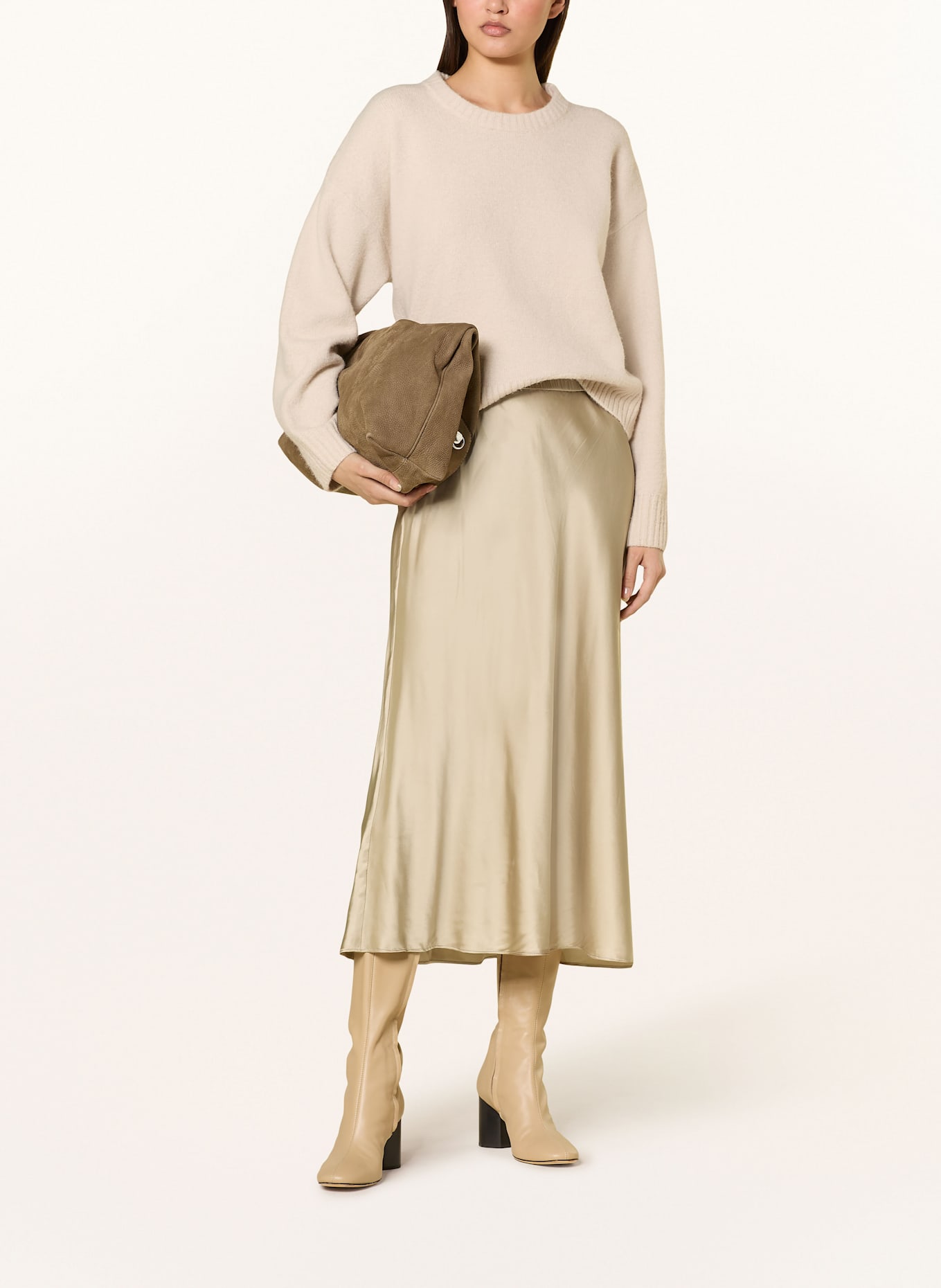 SAMSØE SAMSØE Satinrock SAMILEY: BEIGE