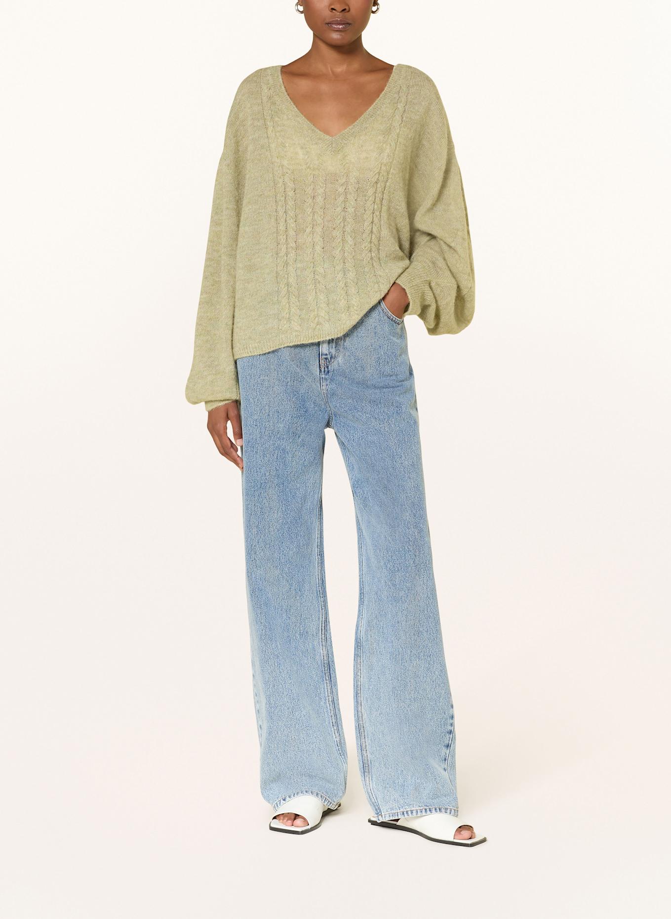 by Aylin Koenig Pullover ROMY mit Alpaka: HELLGRÜN