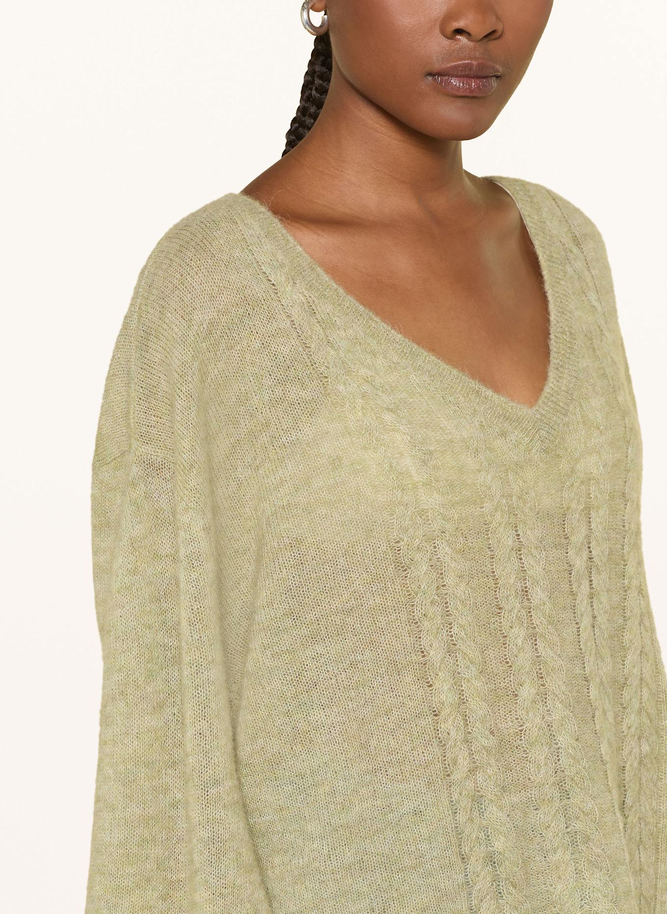 by Aylin Koenig Pullover ROMY mit Alpaka: HELLGRÜN