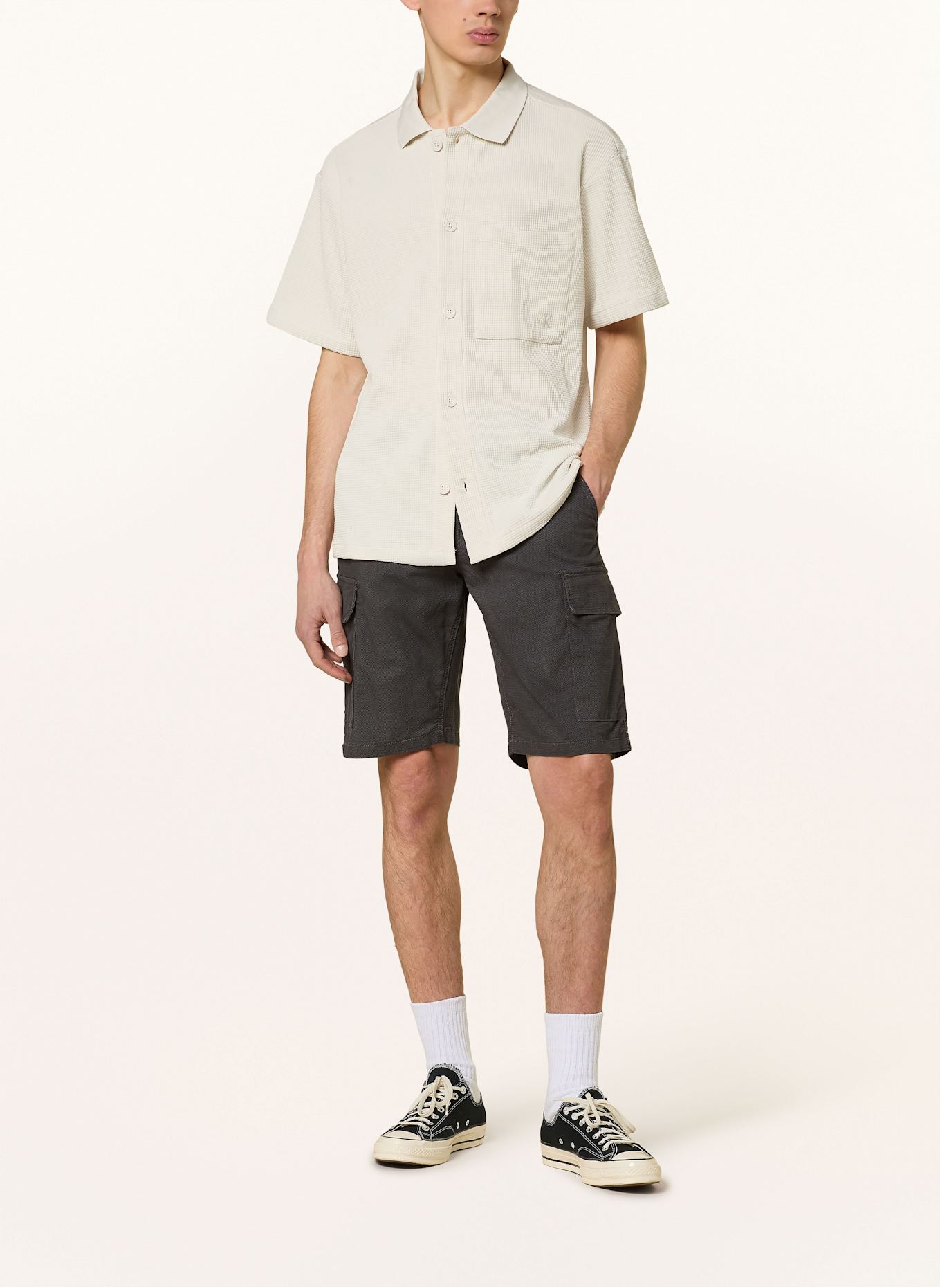 camel active Cargoshorts Regular Fit: DUNKELGRAU