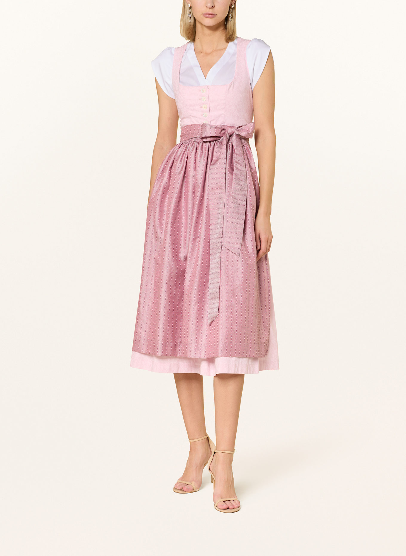Johann & Johanna Dirndl blouse: WHITE