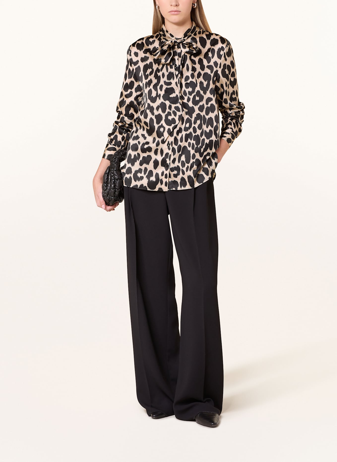 darling harbour Schluppenbluse aus Seide: BROWN