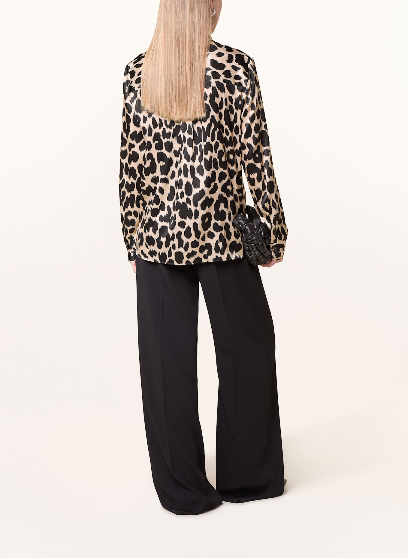 darling harbour Schluppenbluse aus Seide: BROWN