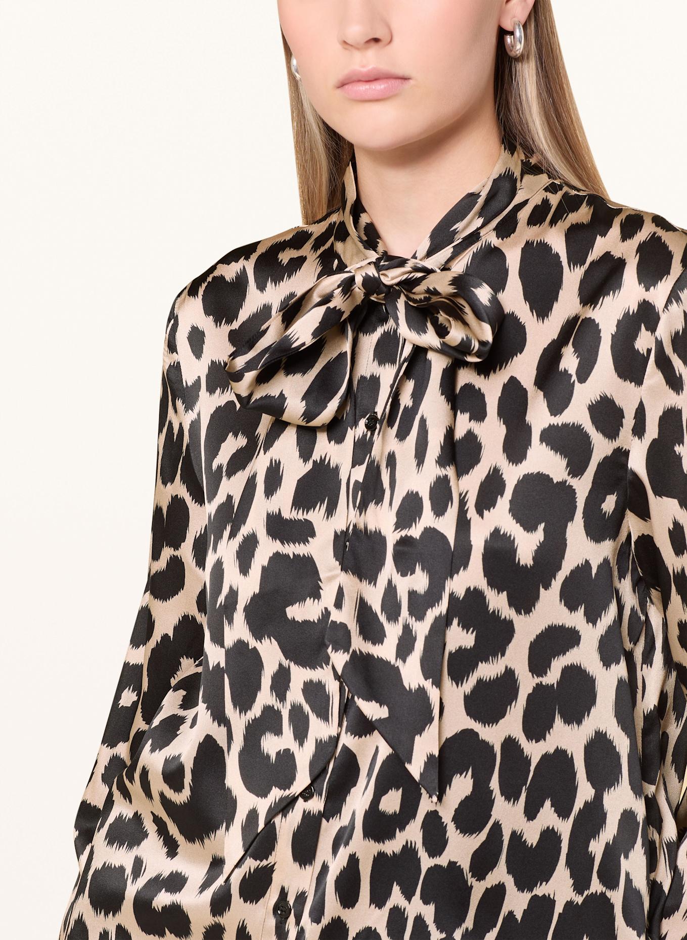 darling harbour Schluppenbluse aus Seide: BROWN