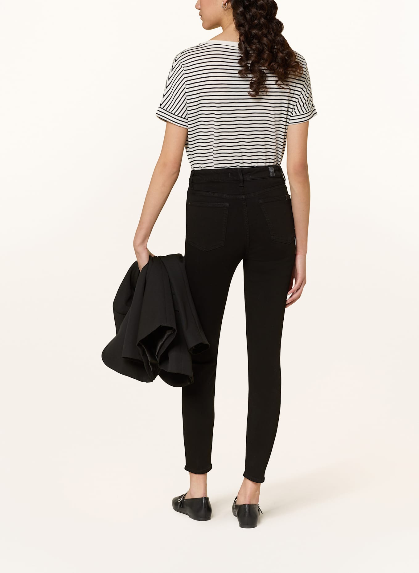 7 for all mankind Skinny Jeans AUBREY: SCHWARZ