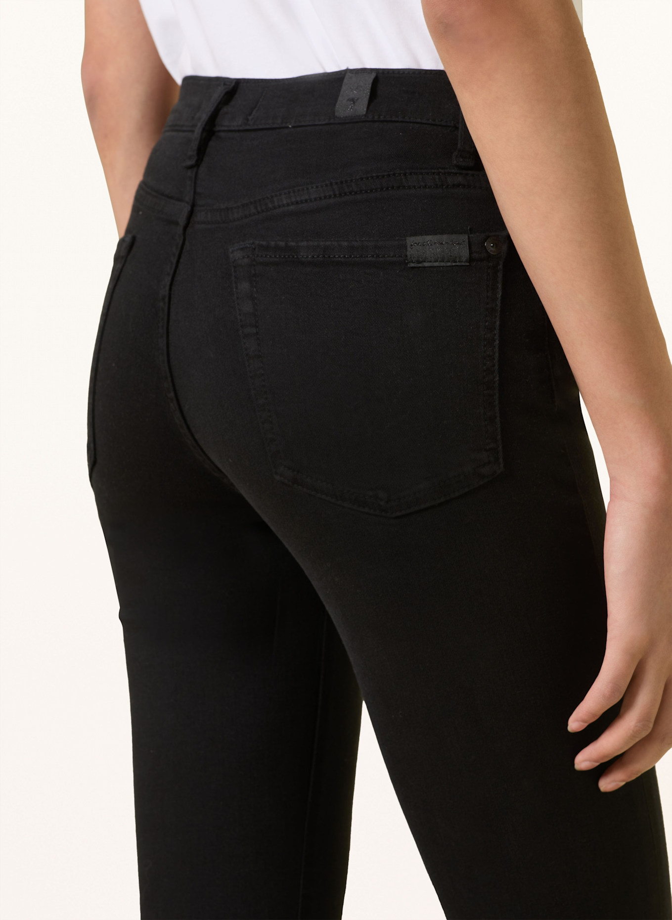 7 for all mankind Skinny Jeans HW SKINNY: SCHWARZ