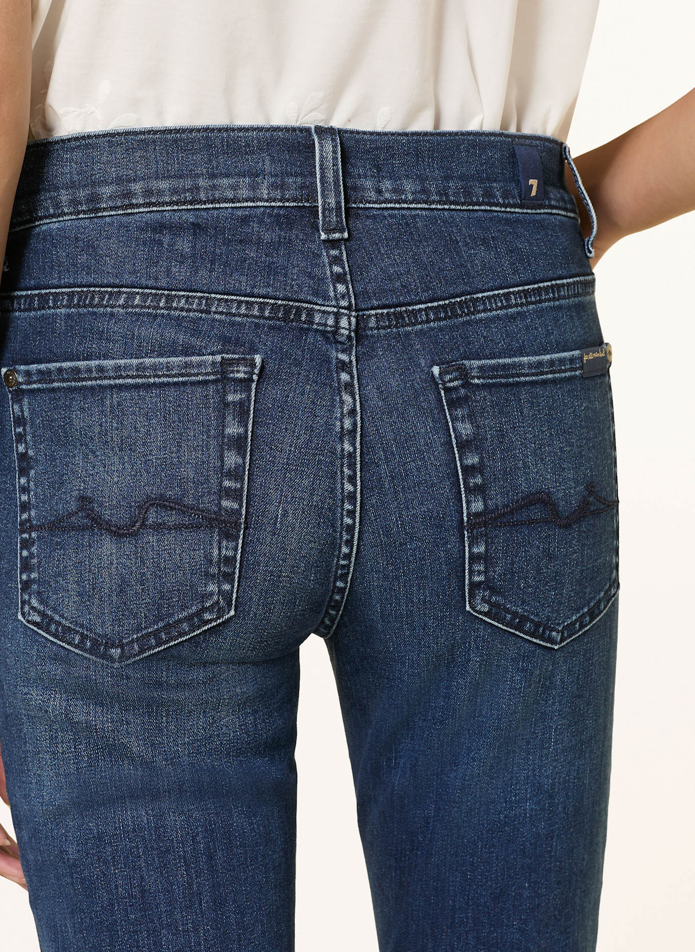 7 Chara Diamond Dress Short Jeans Lança Perfume Recorte Azul: SOO Wanderer