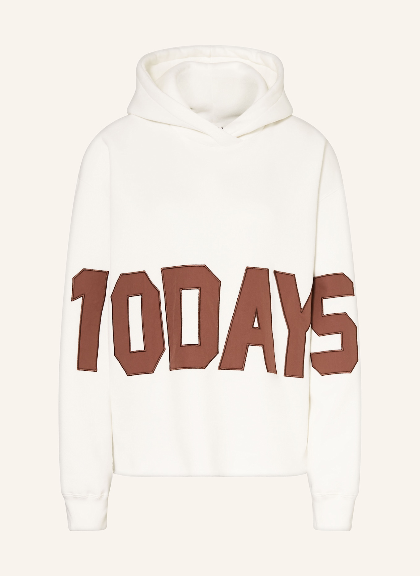 10DAYS sweat à capuche: ÉCRU