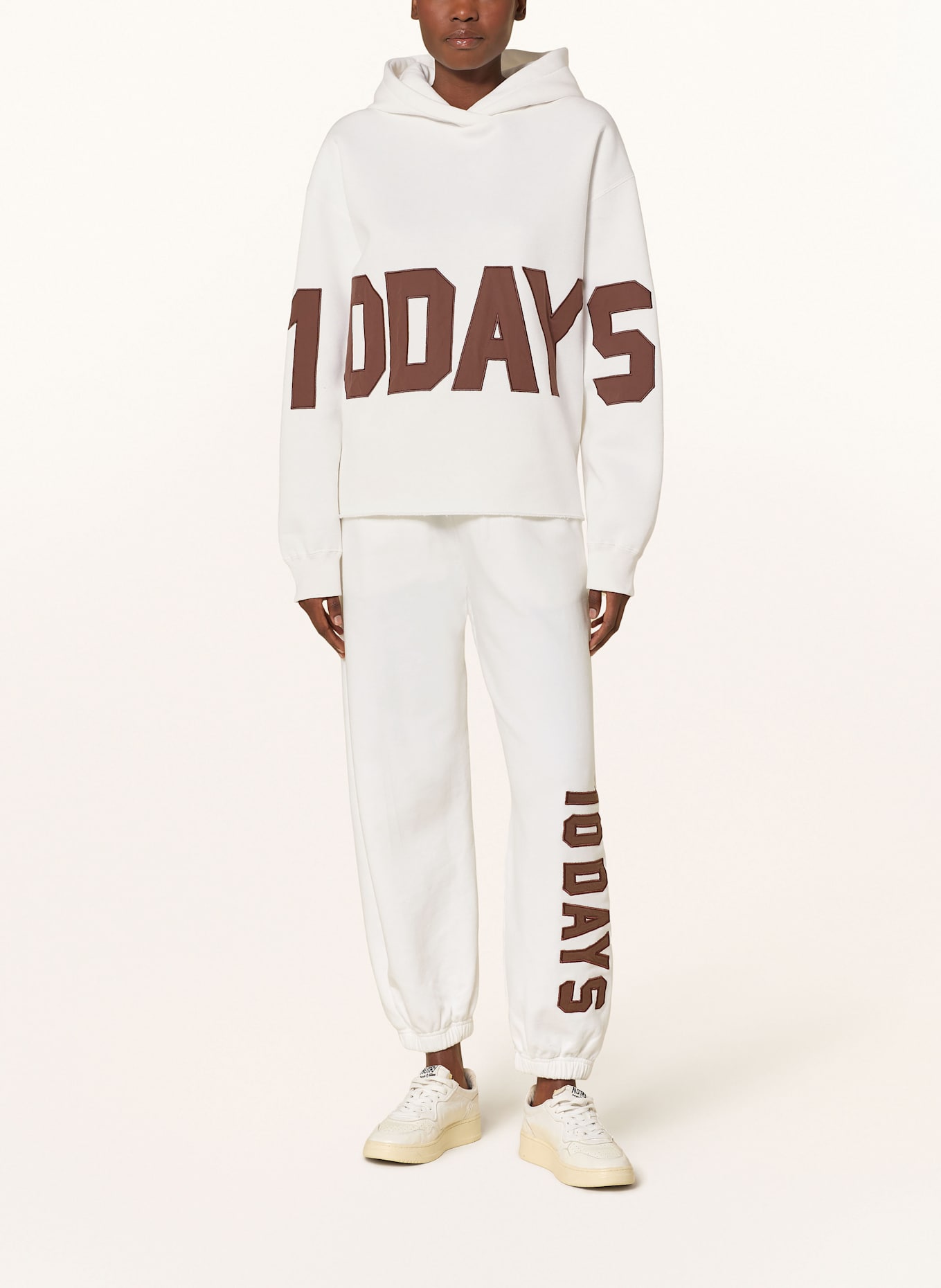 10DAYS sweat à capuche: ÉCRU