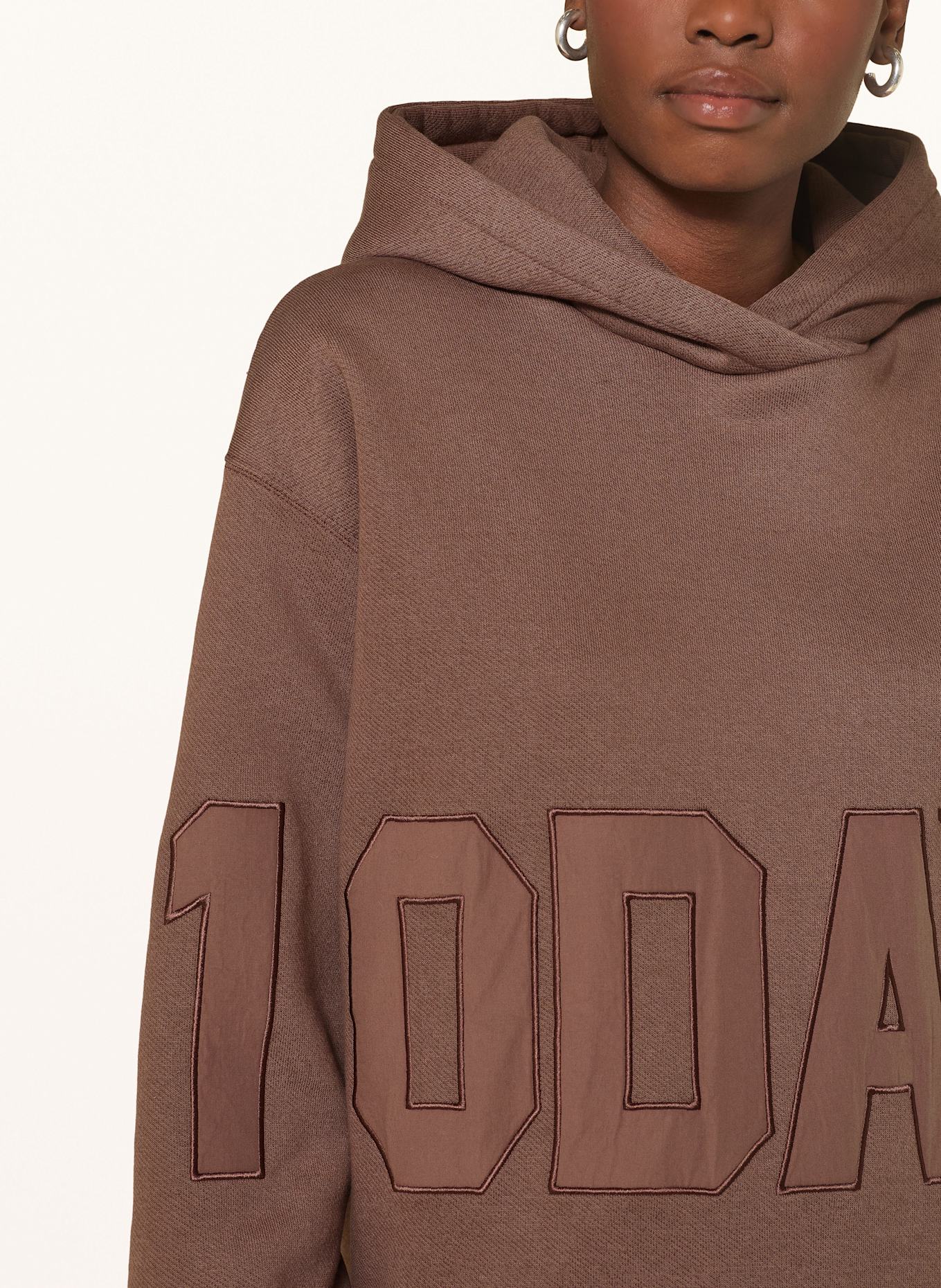 10DAYS sweat à capuche: MARRON