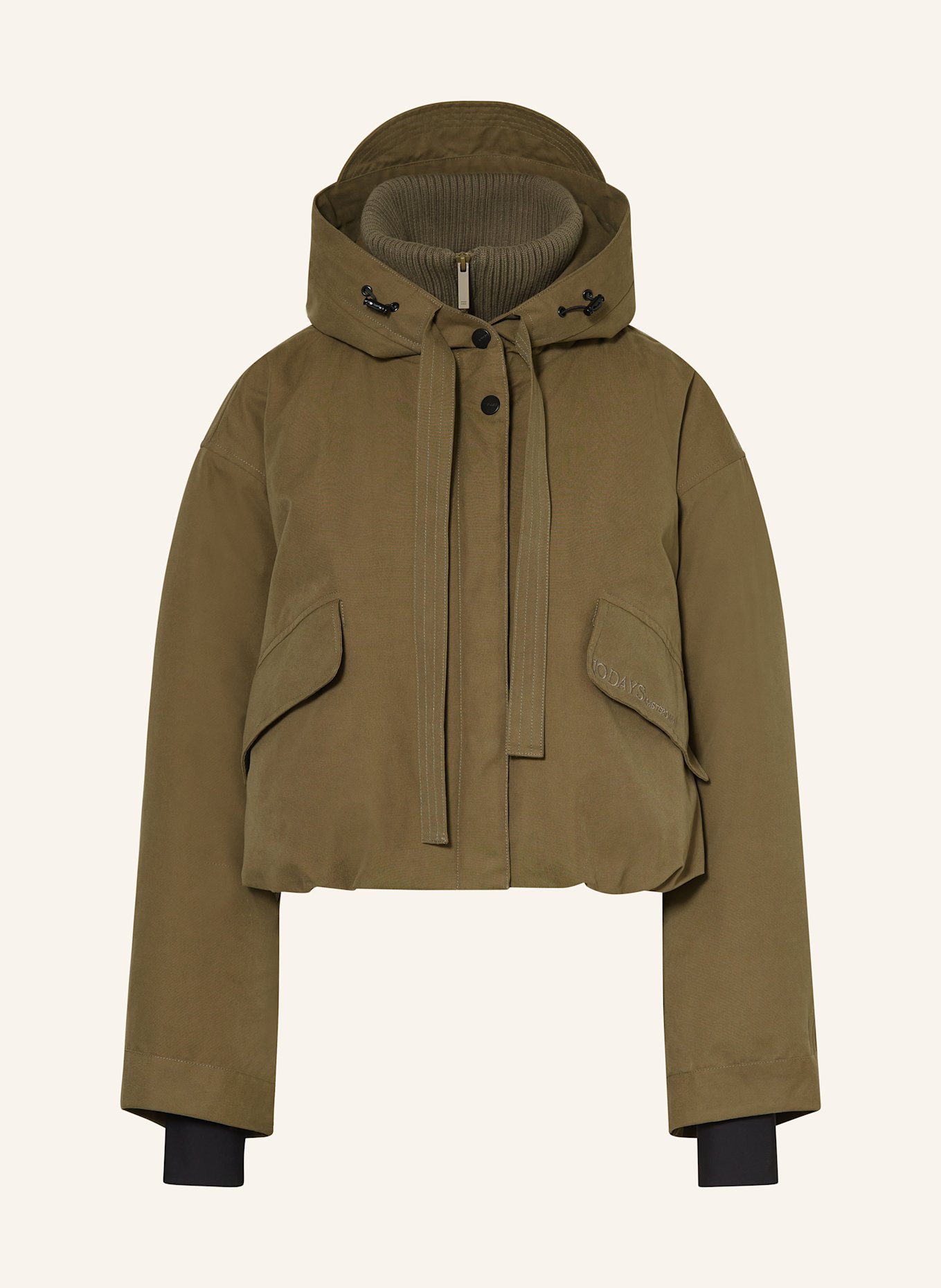 10DAYS Jacke mit Blende: OLIV