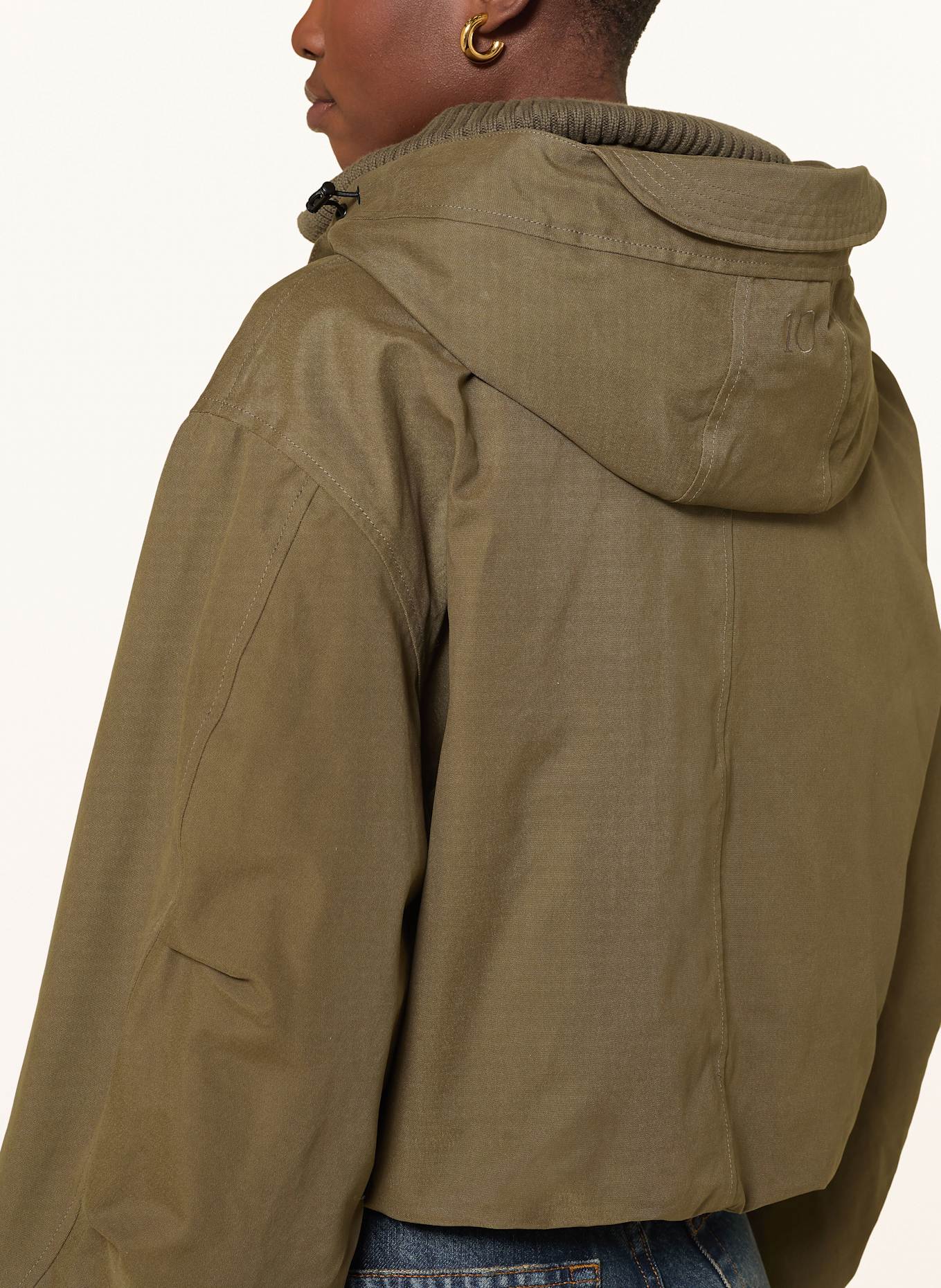 10DAYS Jacke mit Blende: OLIV