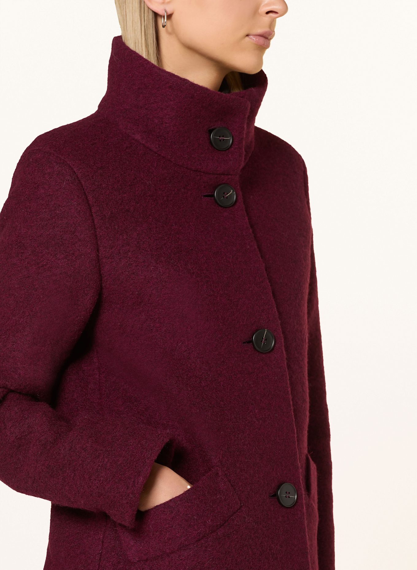FUCHS SCHMITT Wollmantel: DUNKELROT
