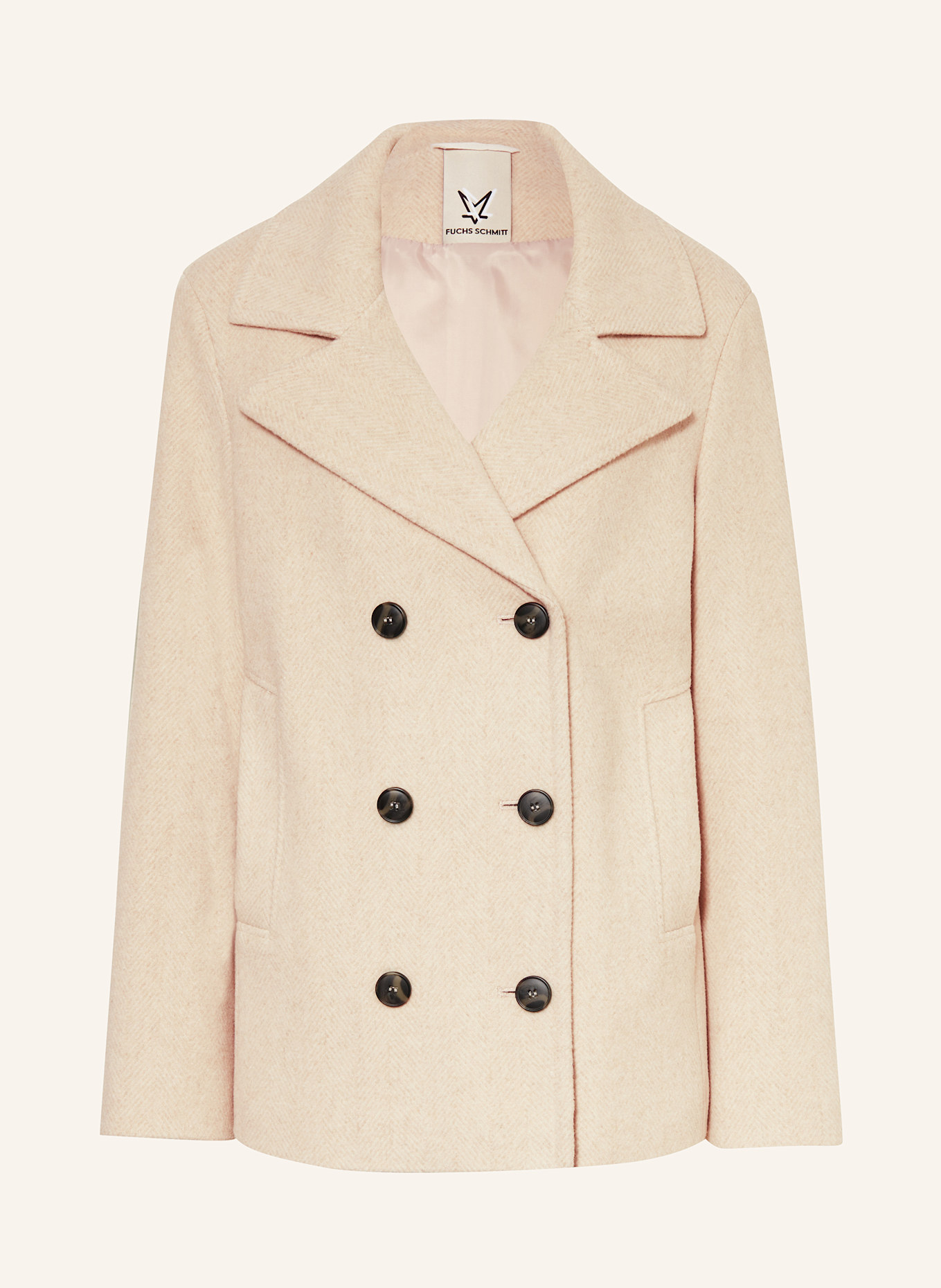 FUCHS SCHMITT Pea coat: BEIGE