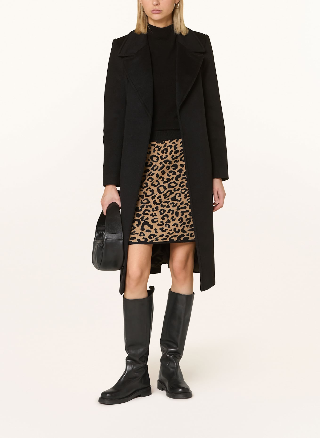 darling harbour Strickrock: SCHWARZ / CAMEL