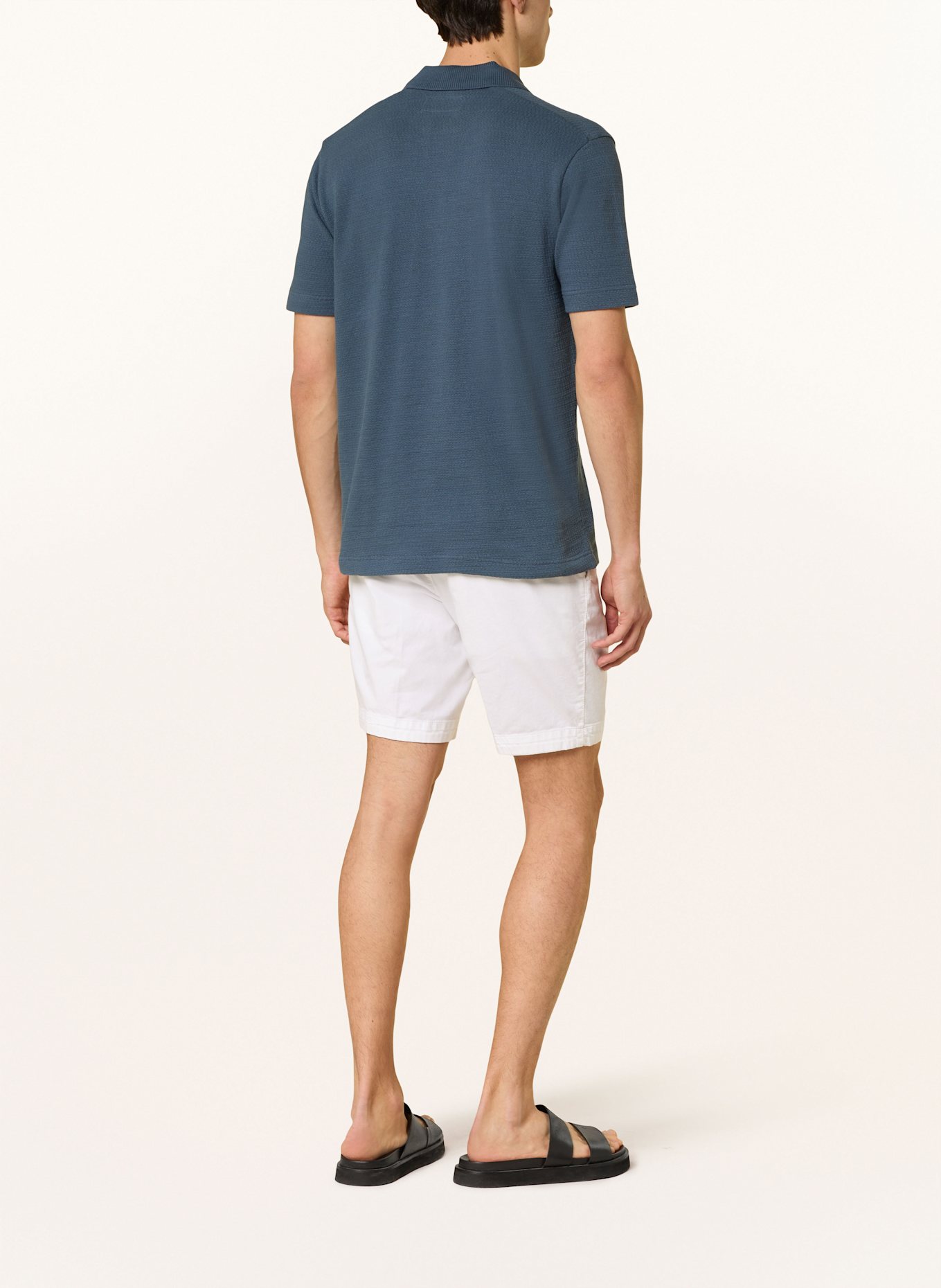 Marc O'Polo Strick-Poloshirt Regular Fit: PETROL