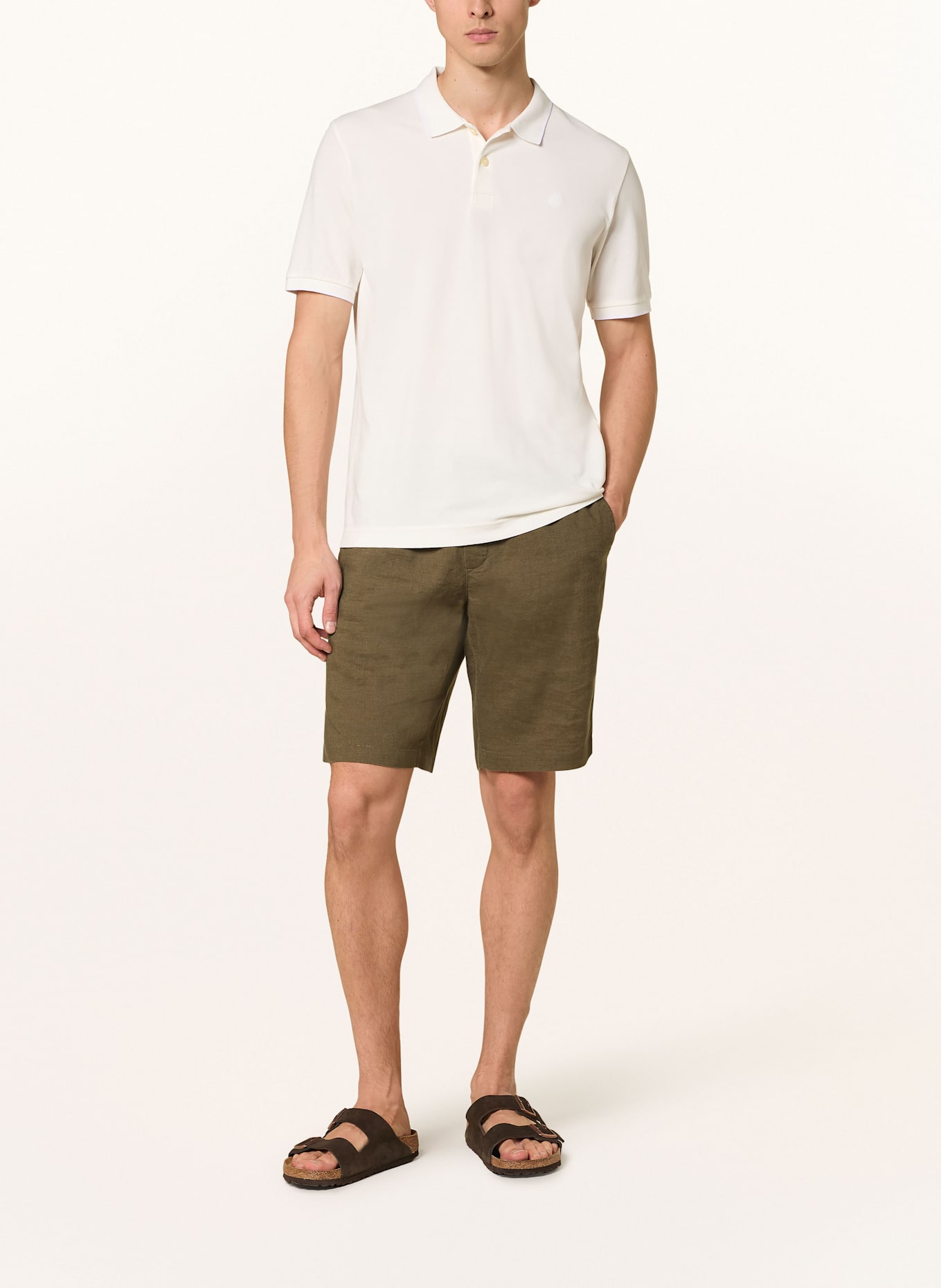 Marc O'Polo Piqué polo shirt regular fit: WHITE