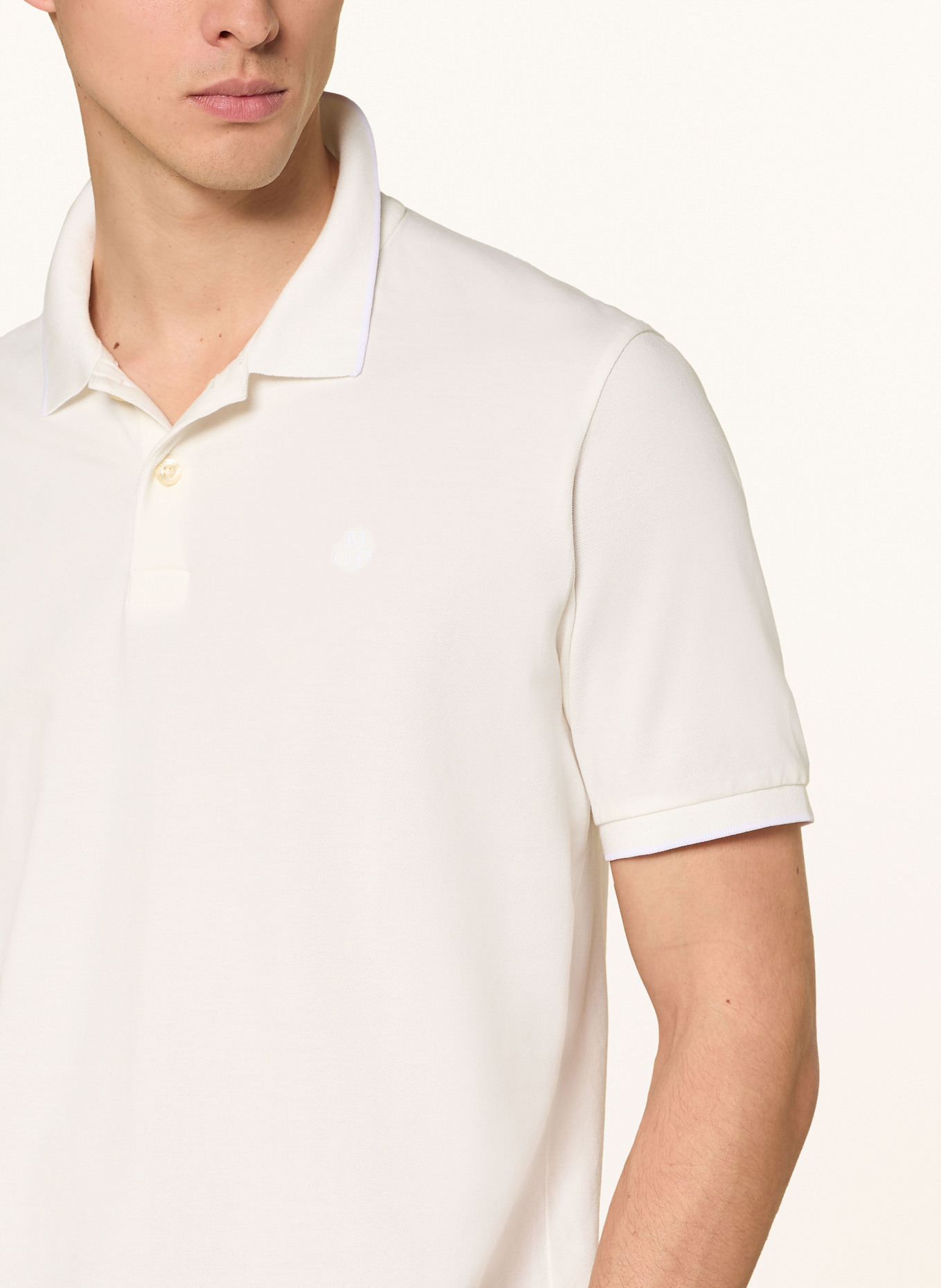 Marc O'Polo Piqué polo shirt regular fit: WHITE