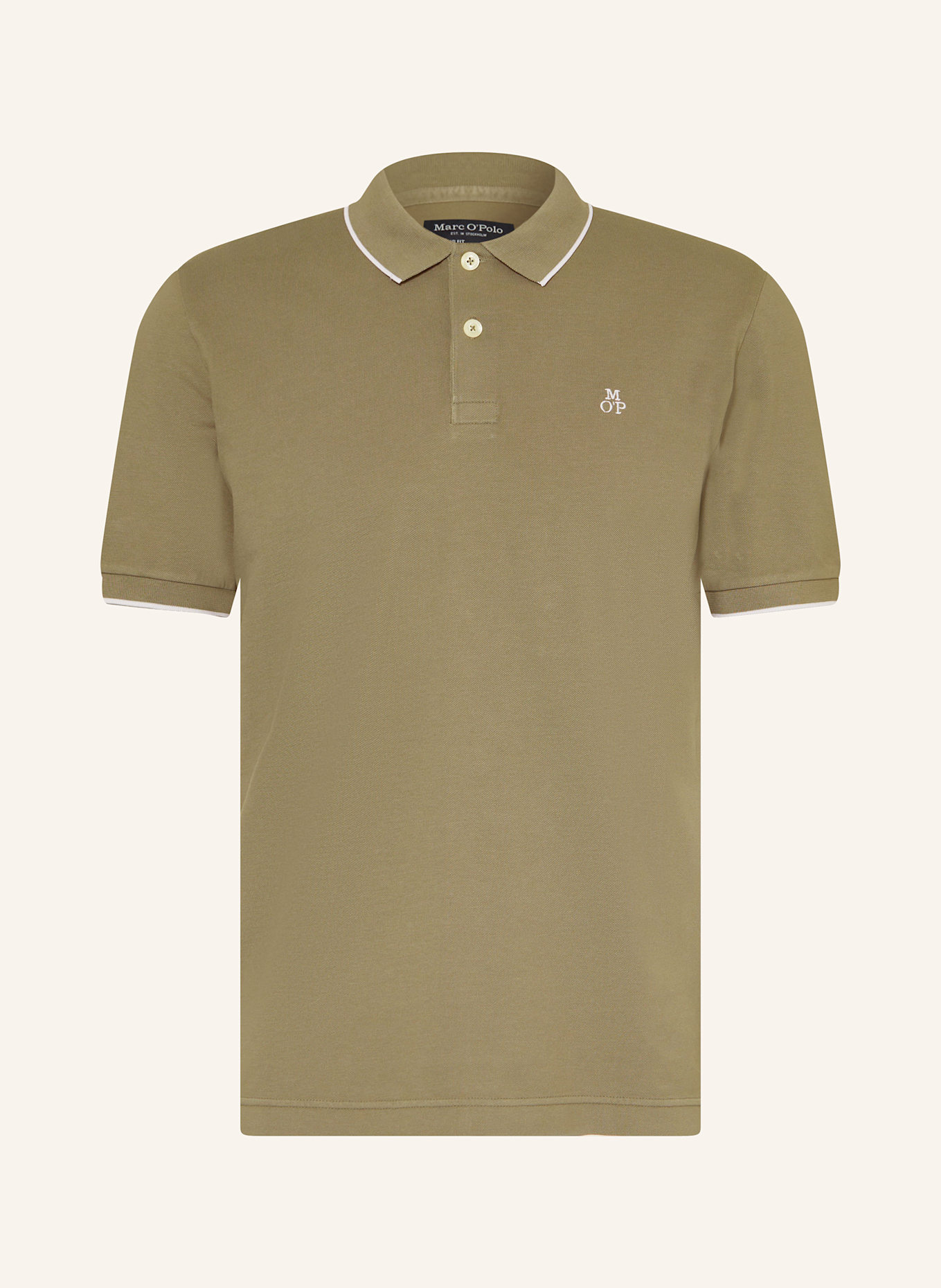 Marc O'Polo Piqué-Poloshirt Regular Fit: DUNKELGRÜN