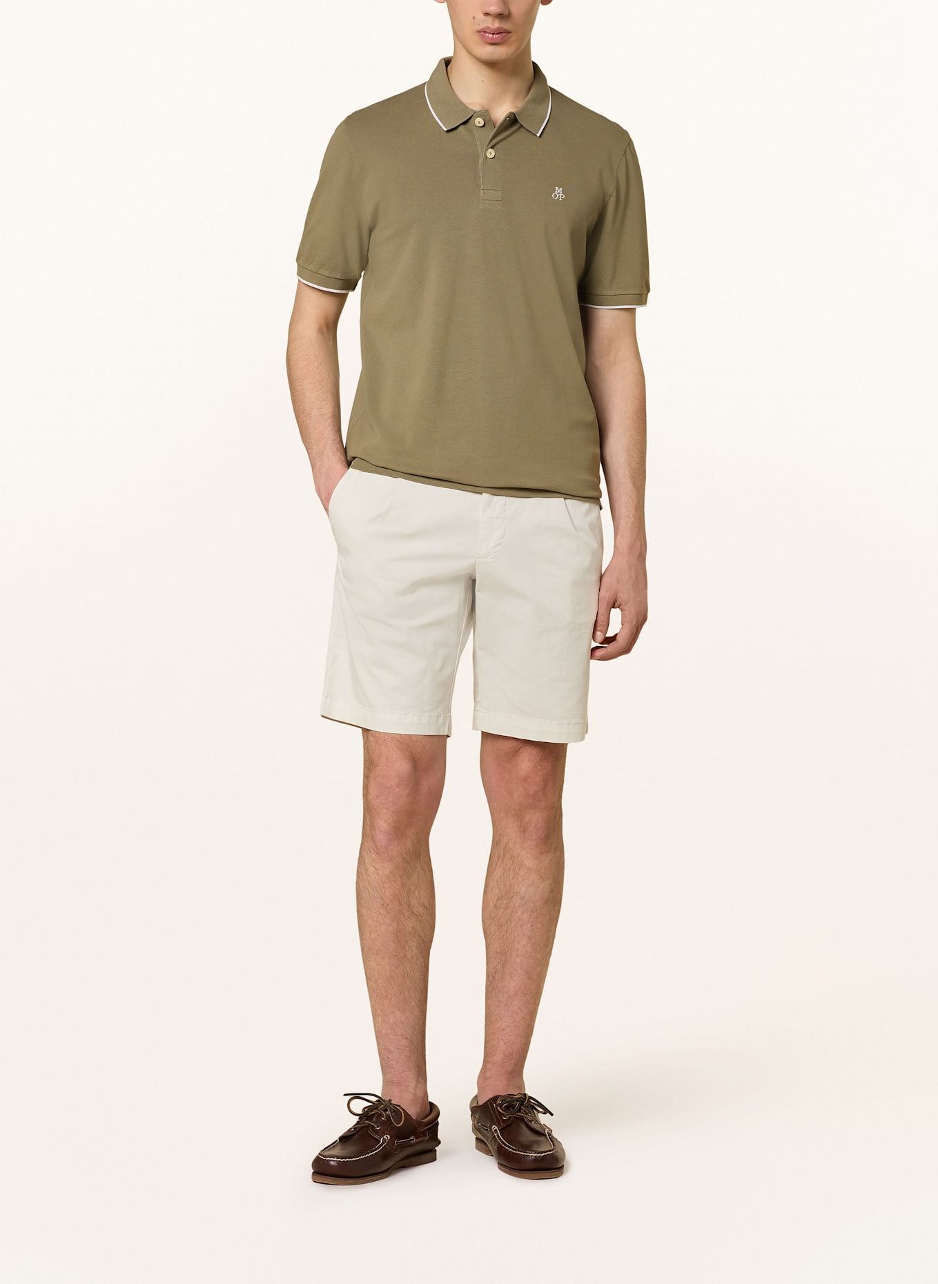 Marc O'Polo Piqué-Poloshirt Regular Fit: DUNKELGRÜN