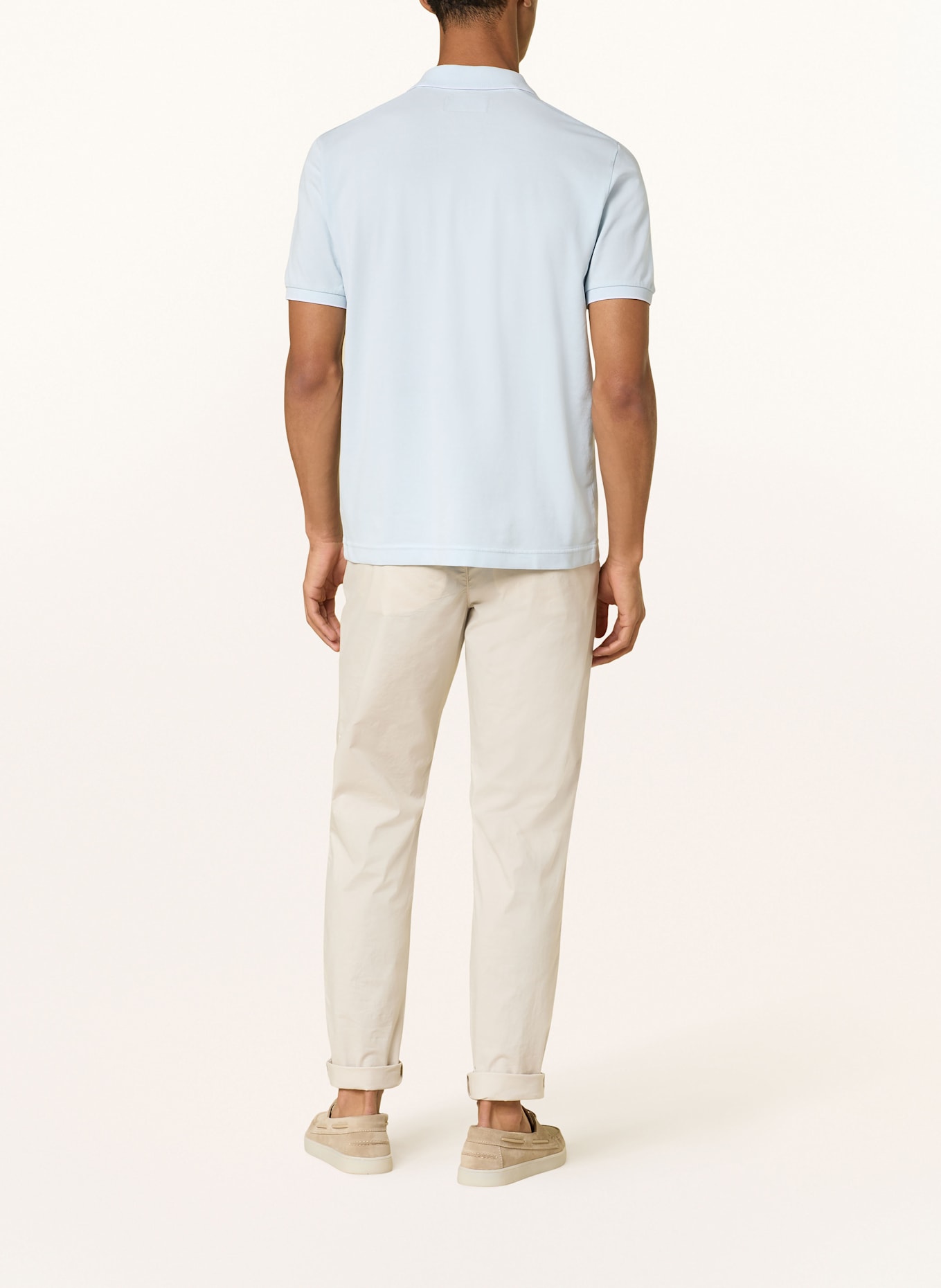 Marc O'Polo Piqué-Poloshirt Regular Fit: HELLBLAU