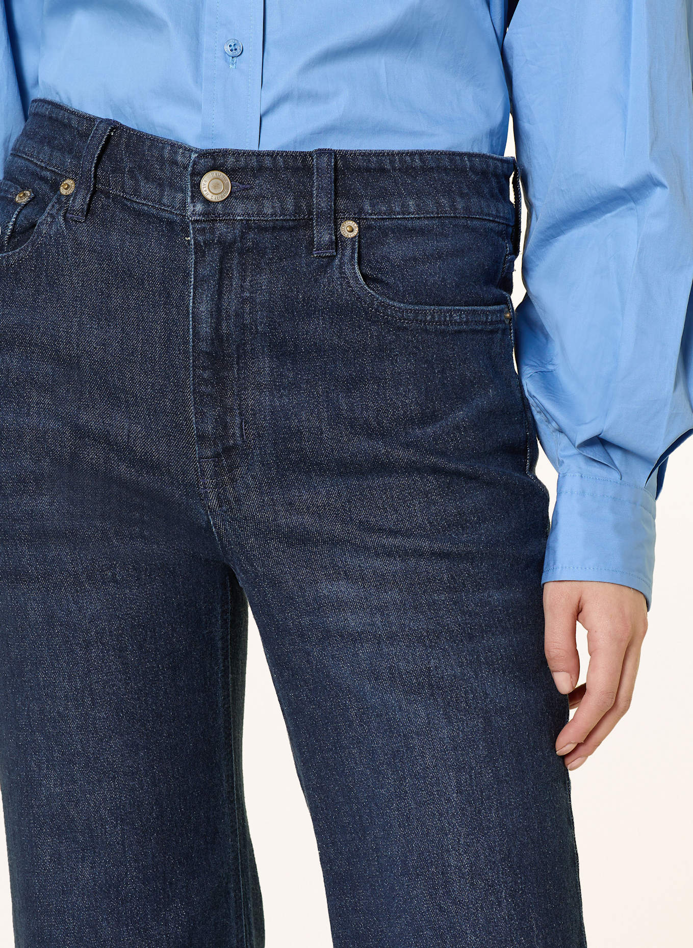 LAUREN RALPH LAUREN Flared Jeans: 001 BALASSI WASH