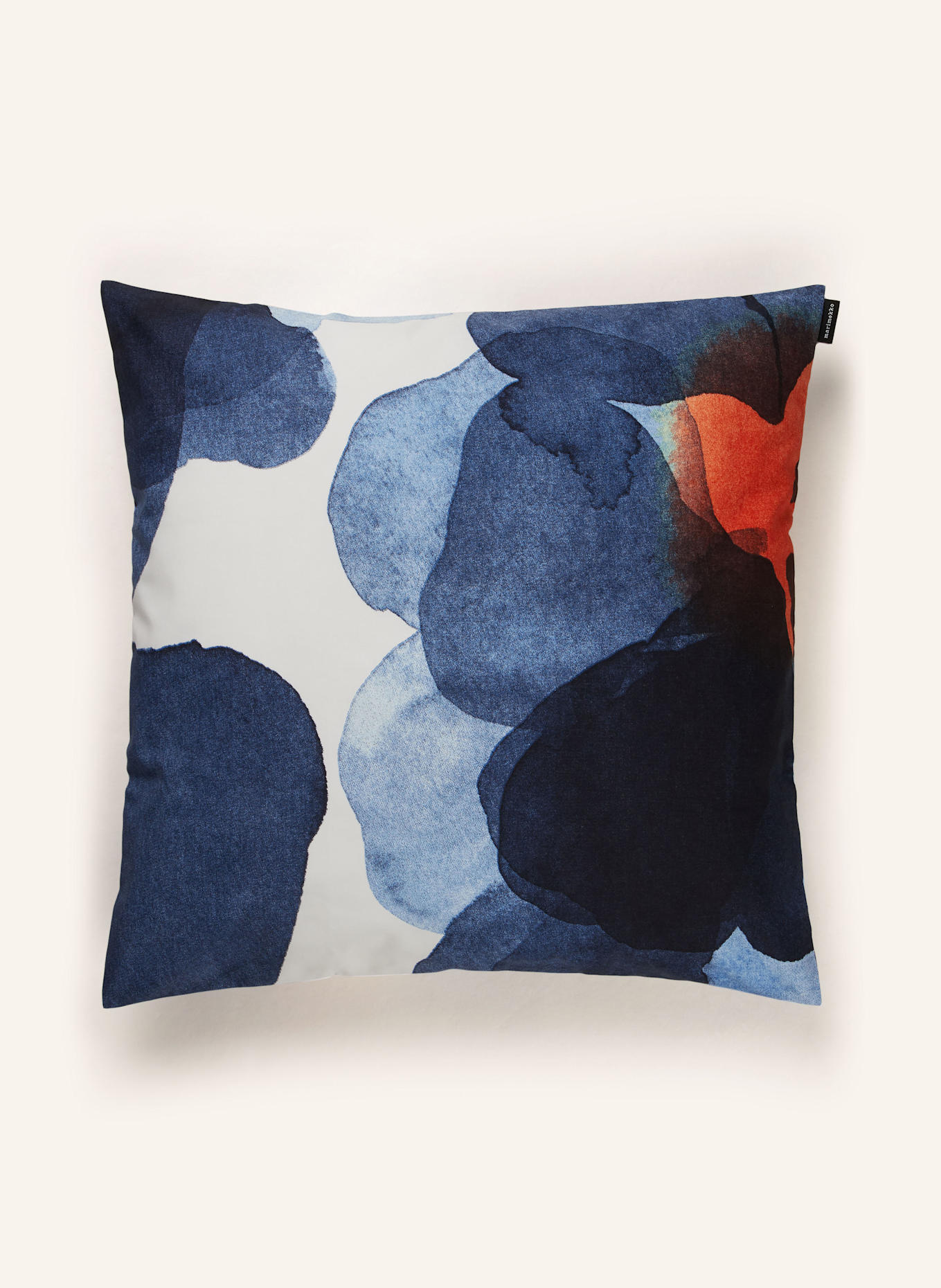 marimekko Dekokissenhülle VALSSI: DUNKELBLAU / WEISS / ORANGE