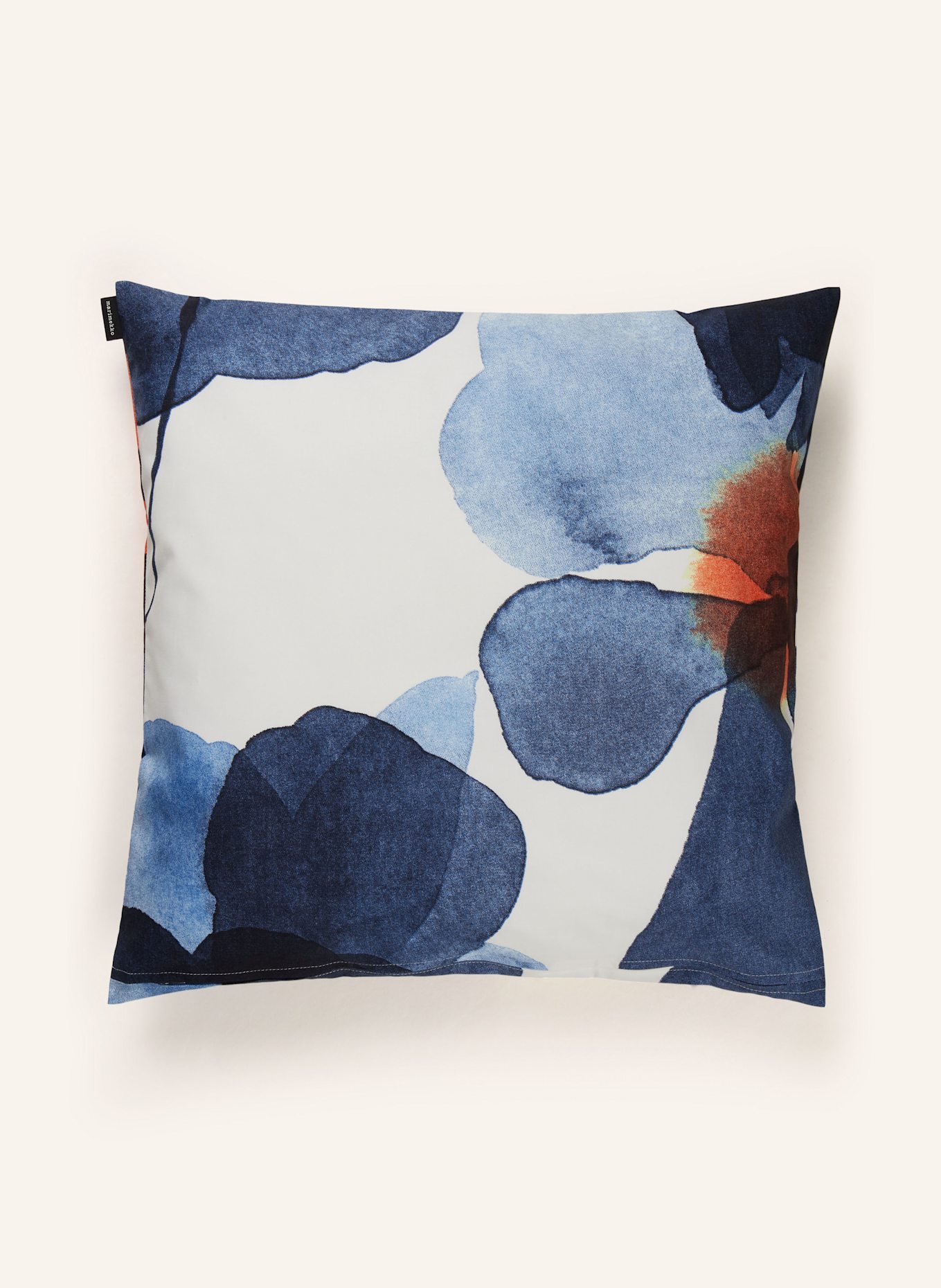 marimekko Dekokissenhülle VALSSI: DUNKELBLAU / WEISS / ORANGE