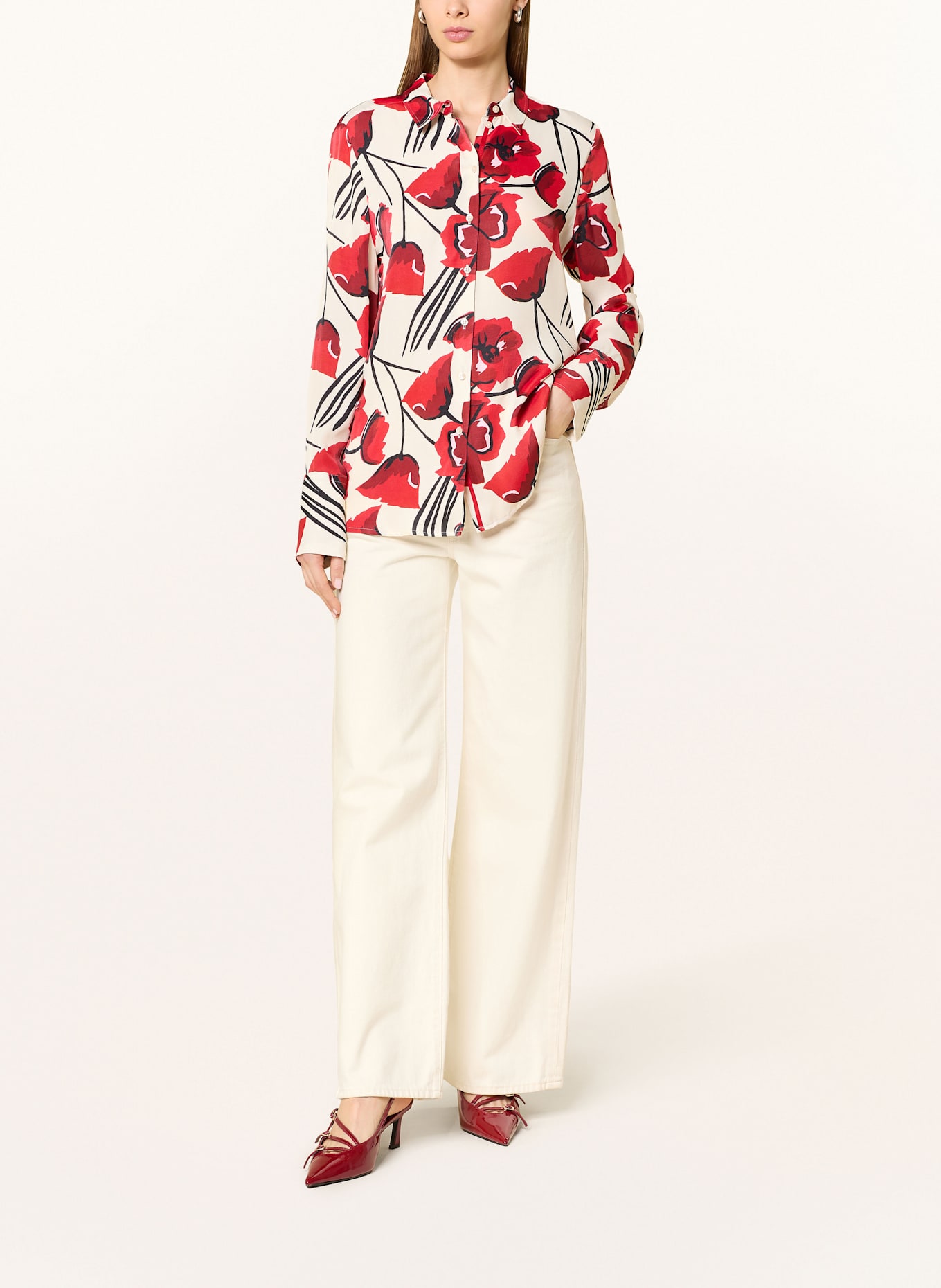 ETERNA Koszula: BIAŁY / CZERWONY / CZARNY