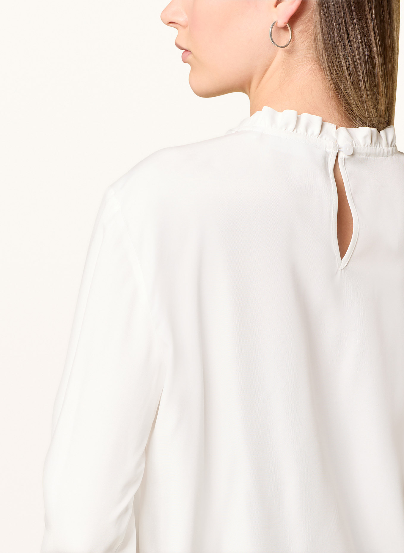 ETERNA Blusenshirt mit Rüschen: CREME