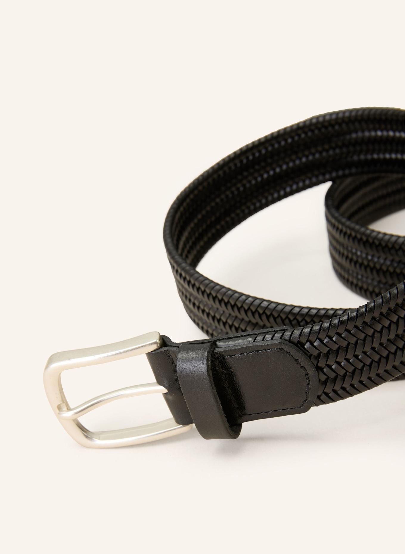 STROKESMAN'S Ledergürtel: SCHWARZ