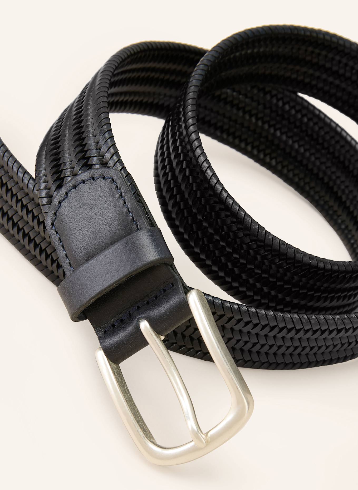 STROKESMAN'S Ledergürtel: DUNKELBLAU