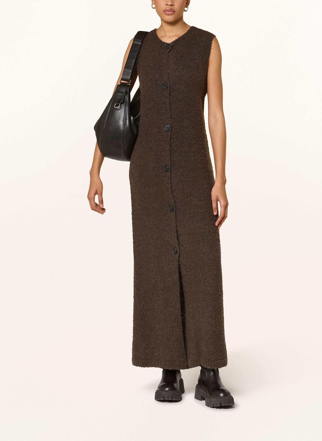 SELECTED Femme Strickkleid: DUNKELBRAUN