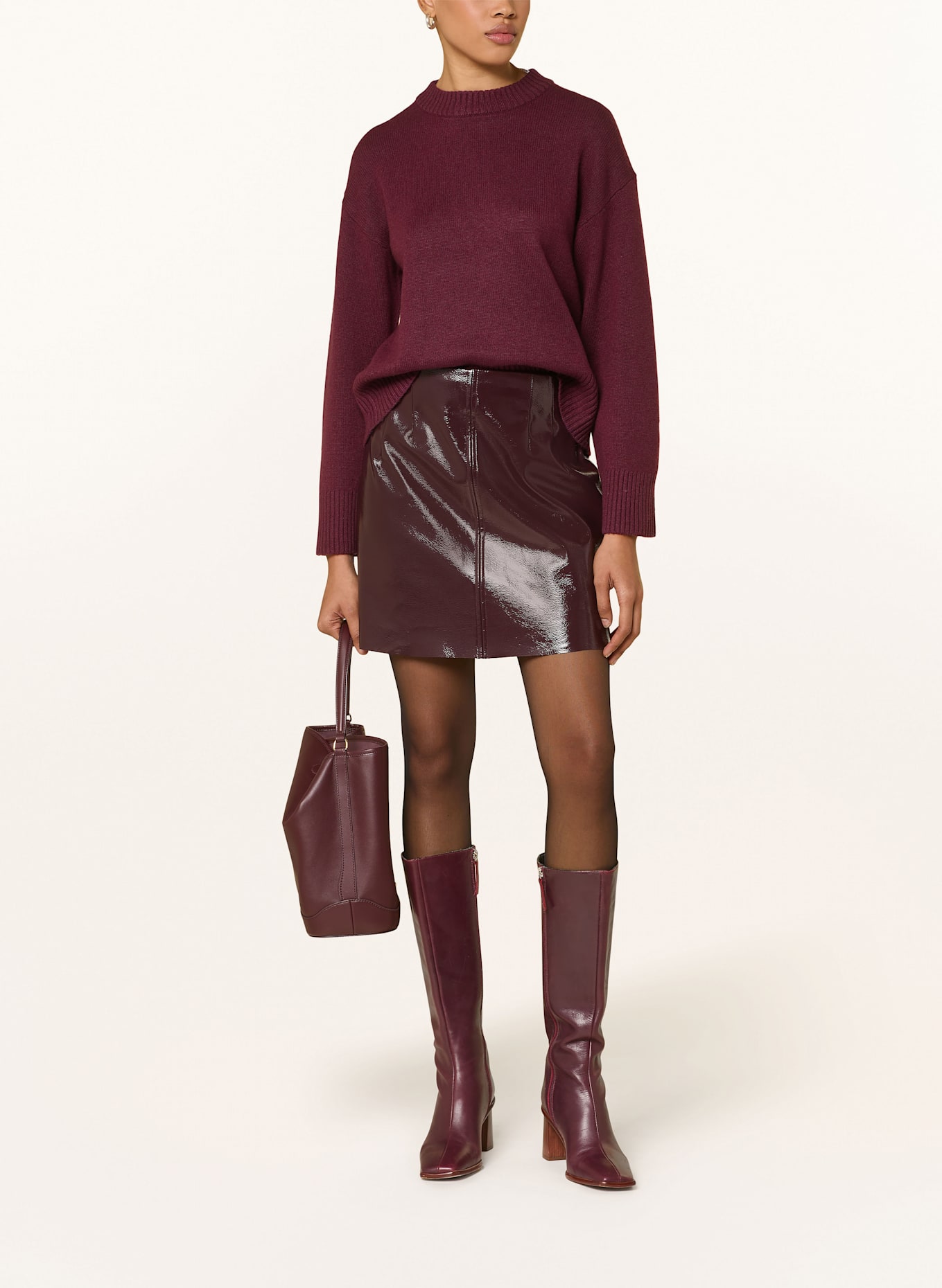 SELECTED Femme Pullover mit Cashmere: DUNKELLILA