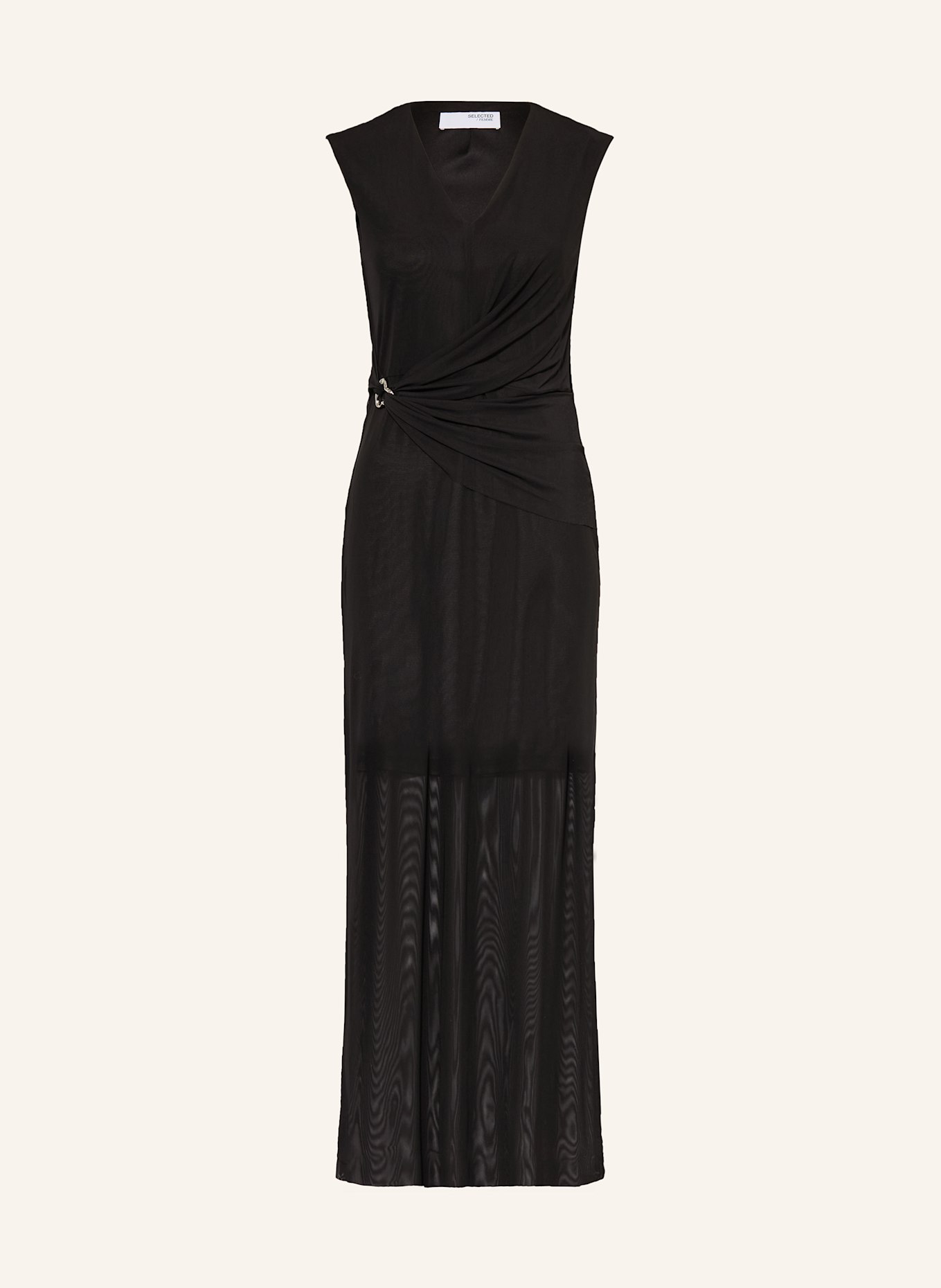 SELECTED Femme Mesh-Kleid: SCHWARZ