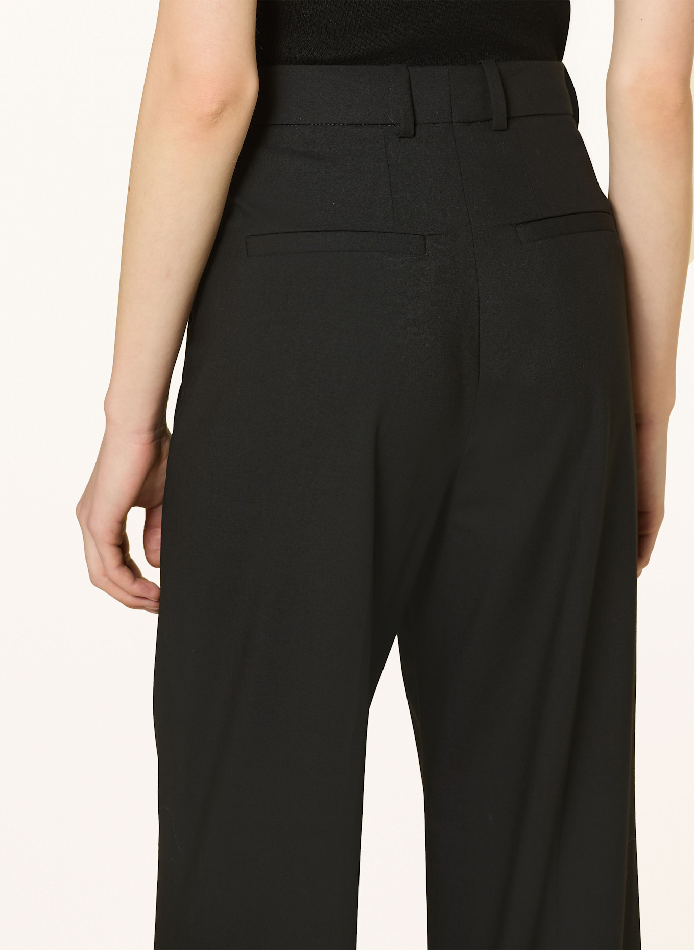 SELECTED Femme Marlenehose: SCHWARZ